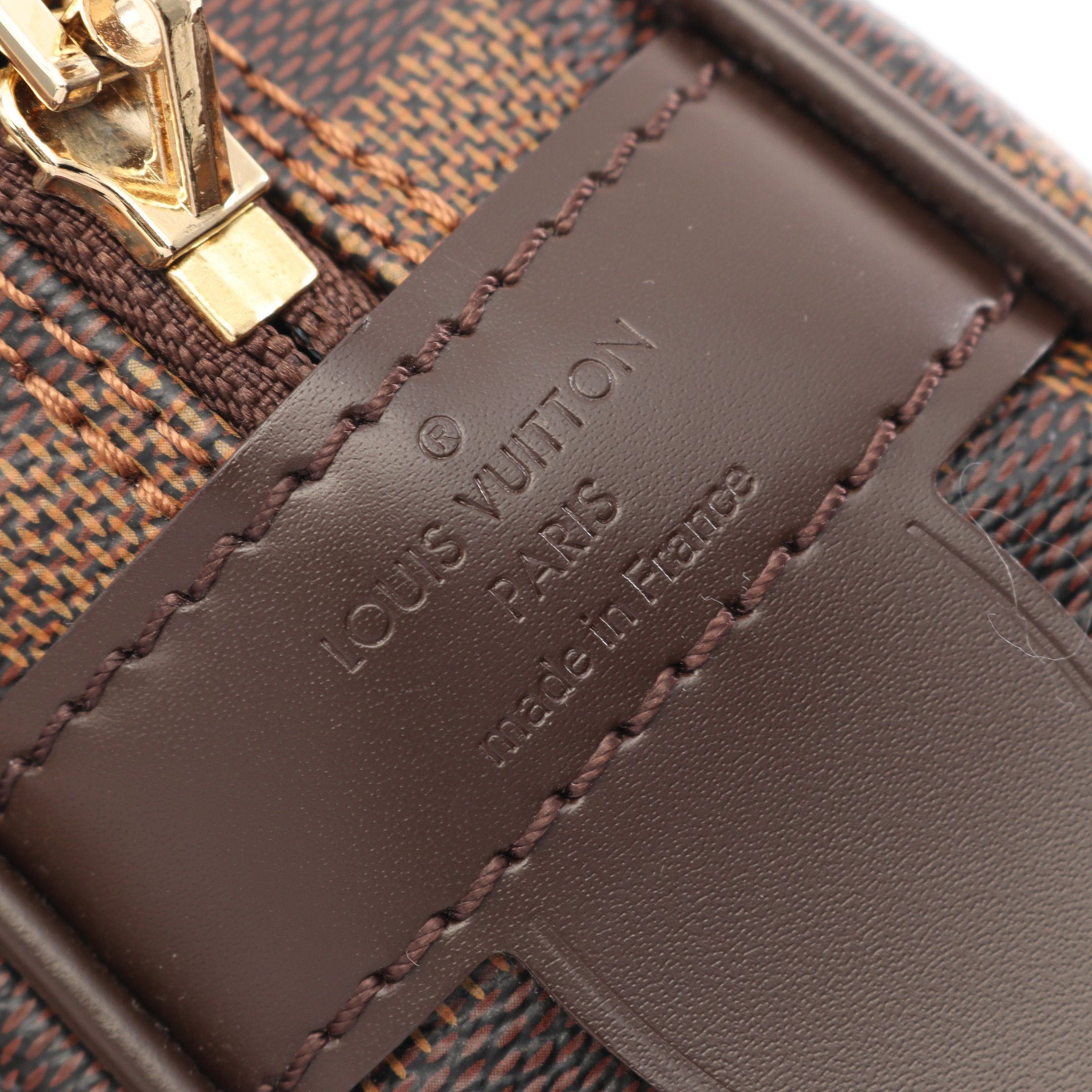 Louis Vuitton Louis Vuitton Porte Document Voyage Damier Ebene Business Bag Briefcase Leather Brown Size ONE SIZE - 4 Thumbnail