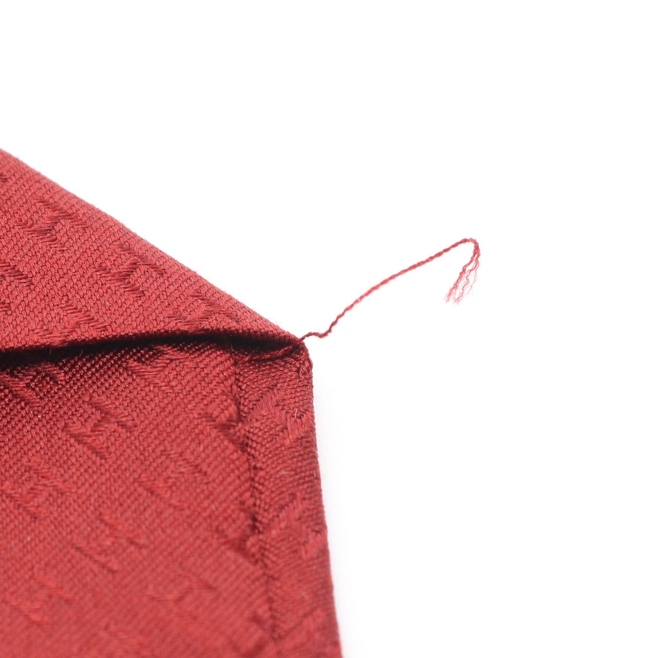 Hermes Hermes H Logo Tie Silk Red Brown Size ONE SIZE - 6 Thumbnail