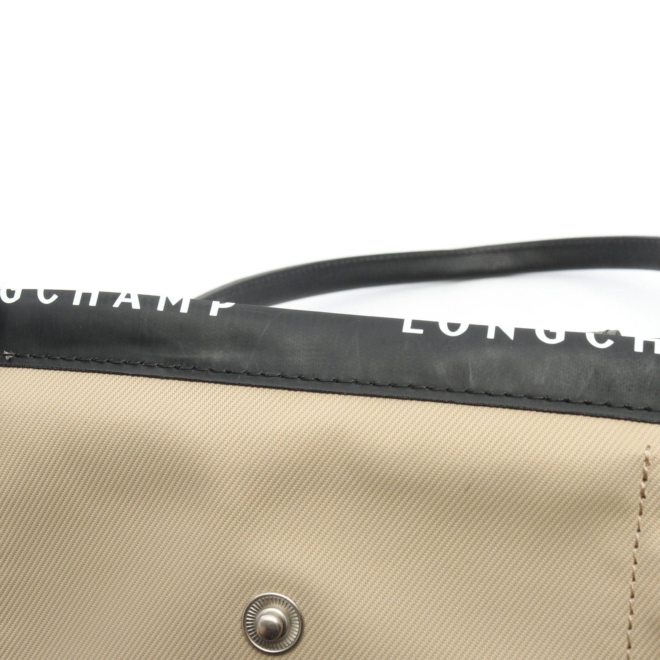 Longchamp Longchamp Le Preage Energy L Shoulder Bag Tote Nylon Leather Beige Black Size ONE SIZE - 5 Thumbnail