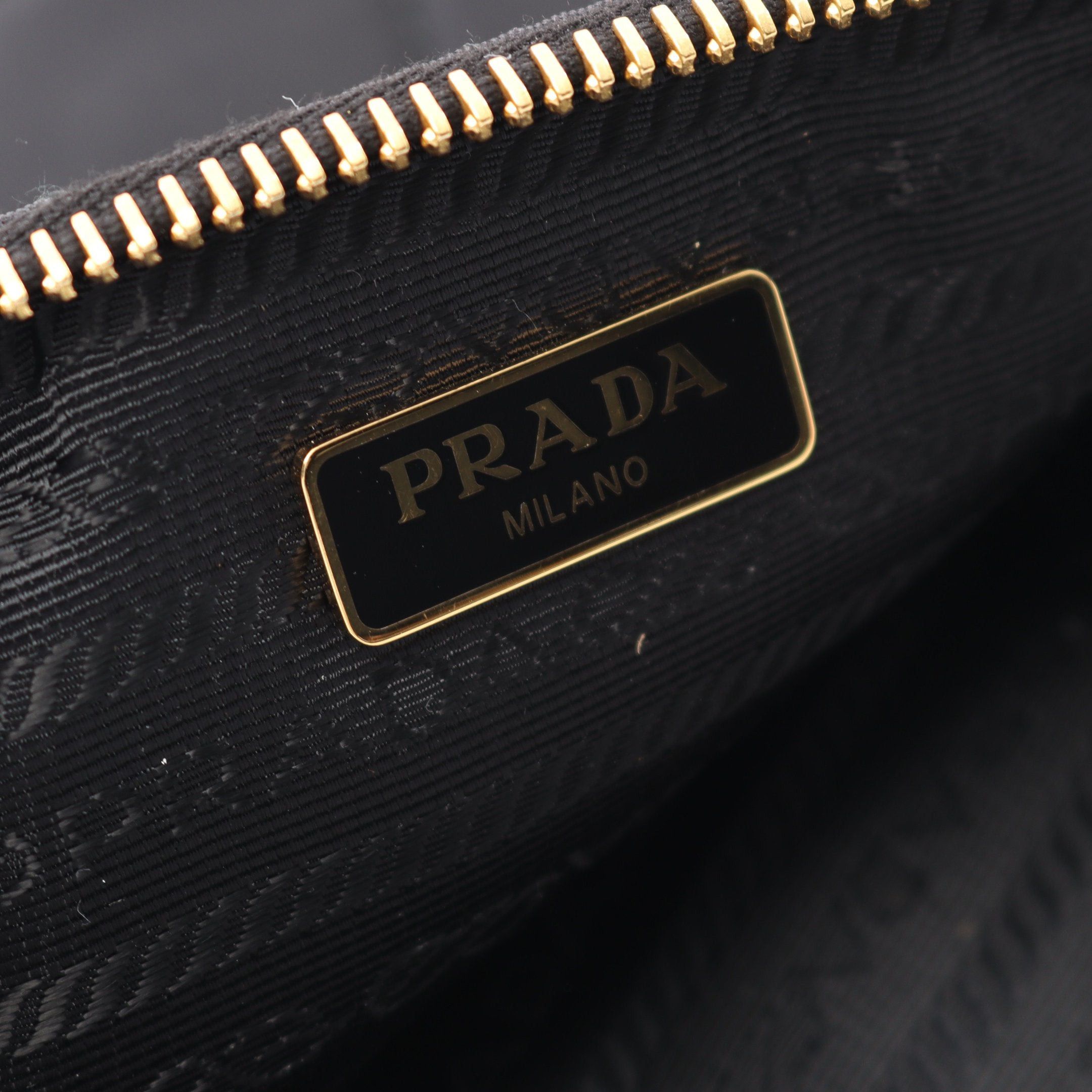 Prada Prada Re-Nylon Chain Handbag Nylon Saffiano Leather Black Size ONE SIZE - 4 Thumbnail