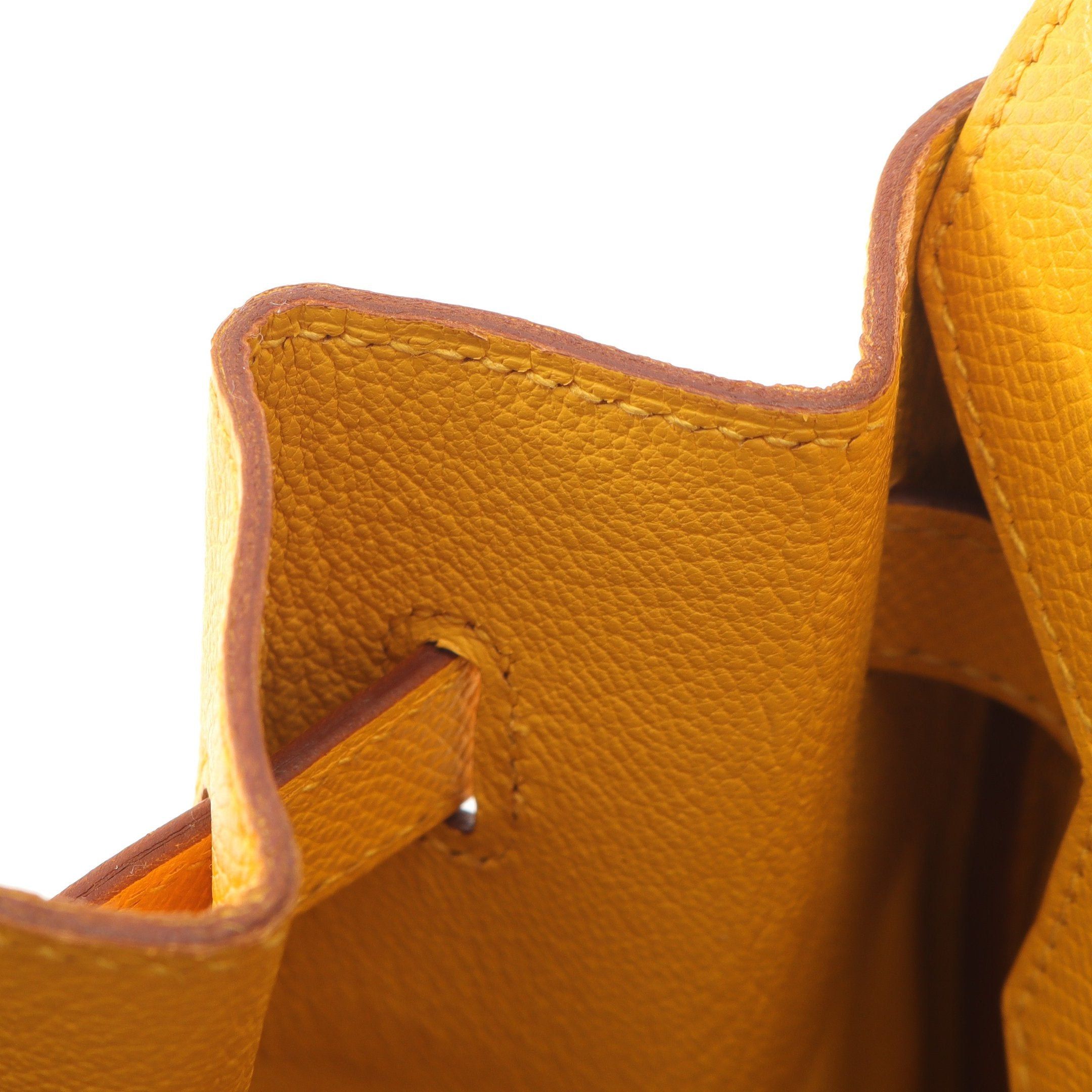 Hermes Hermes Birkin 35 Jaune Doll Handbag Veau Epsom Yellow Gold Hardware Stamp (Manufactured Around 2002) Size ONE SIZE - 11 Thumbnail