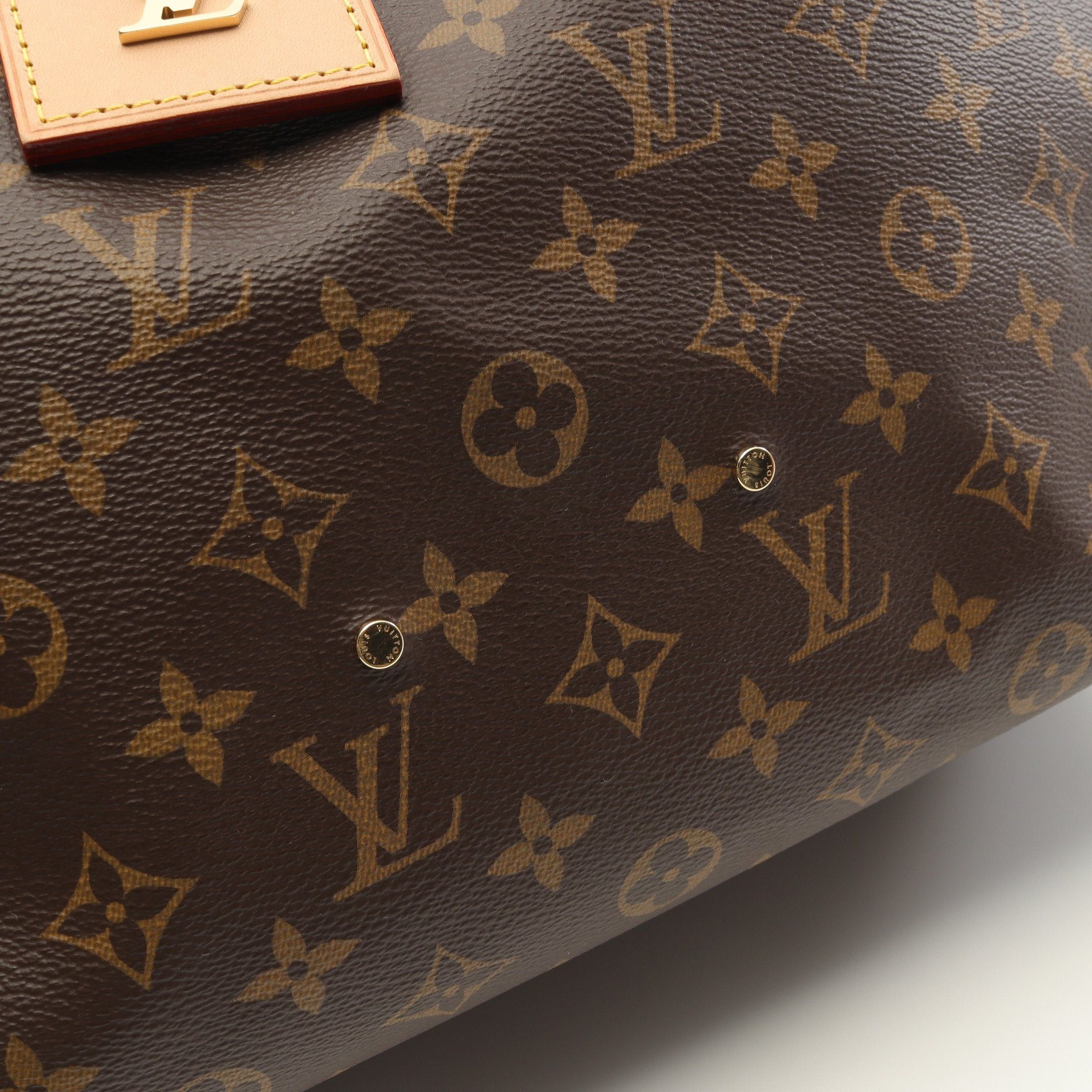 Louis Vuitton Louis Vuitton Atlantis Gm Monogram Handbag Leather Brown Size ONE SIZE - 7 Thumbnail