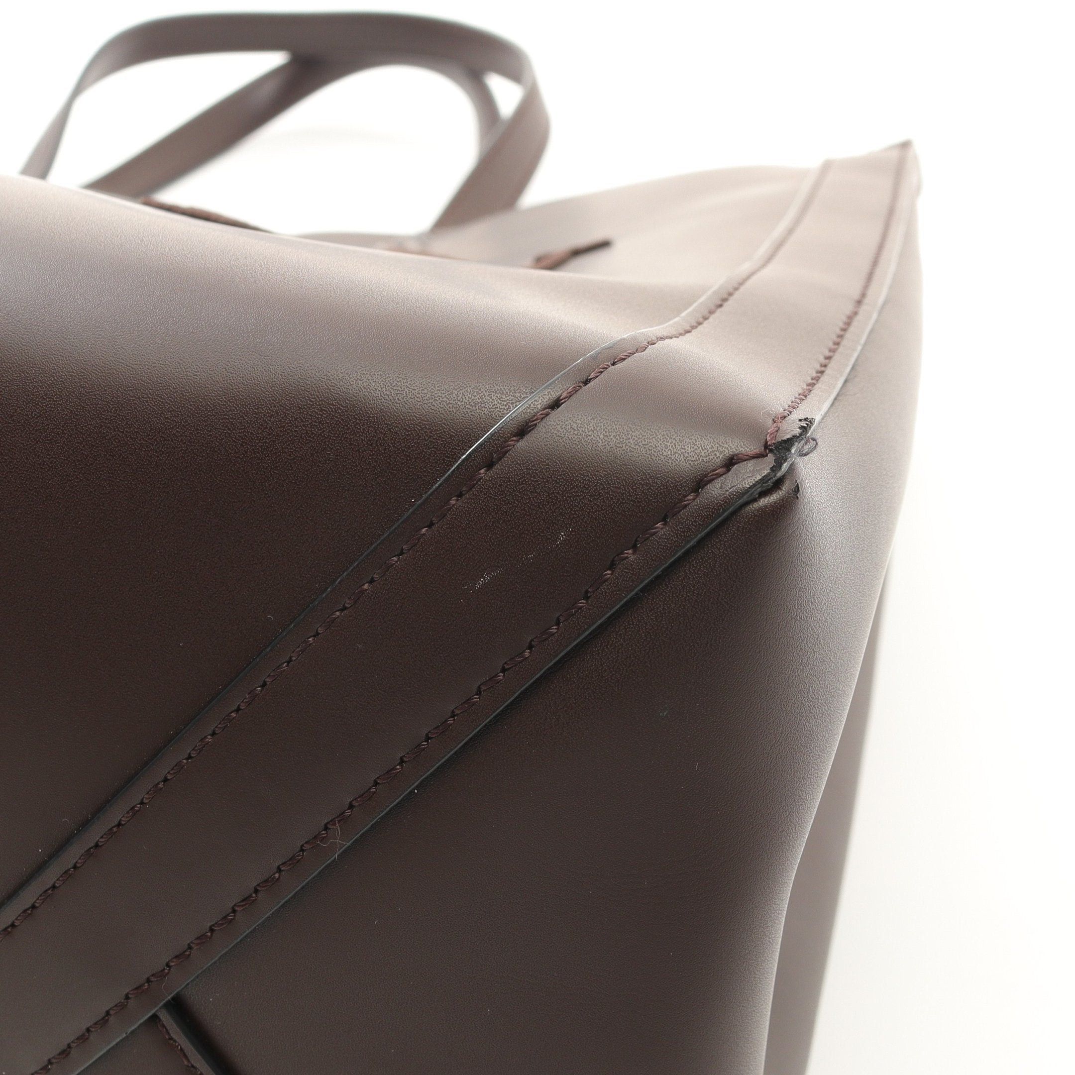 Valentino Valentino Vltn Logo Handbag Tote Bag Leather Brown Size ONE SIZE - 6 Thumbnail
