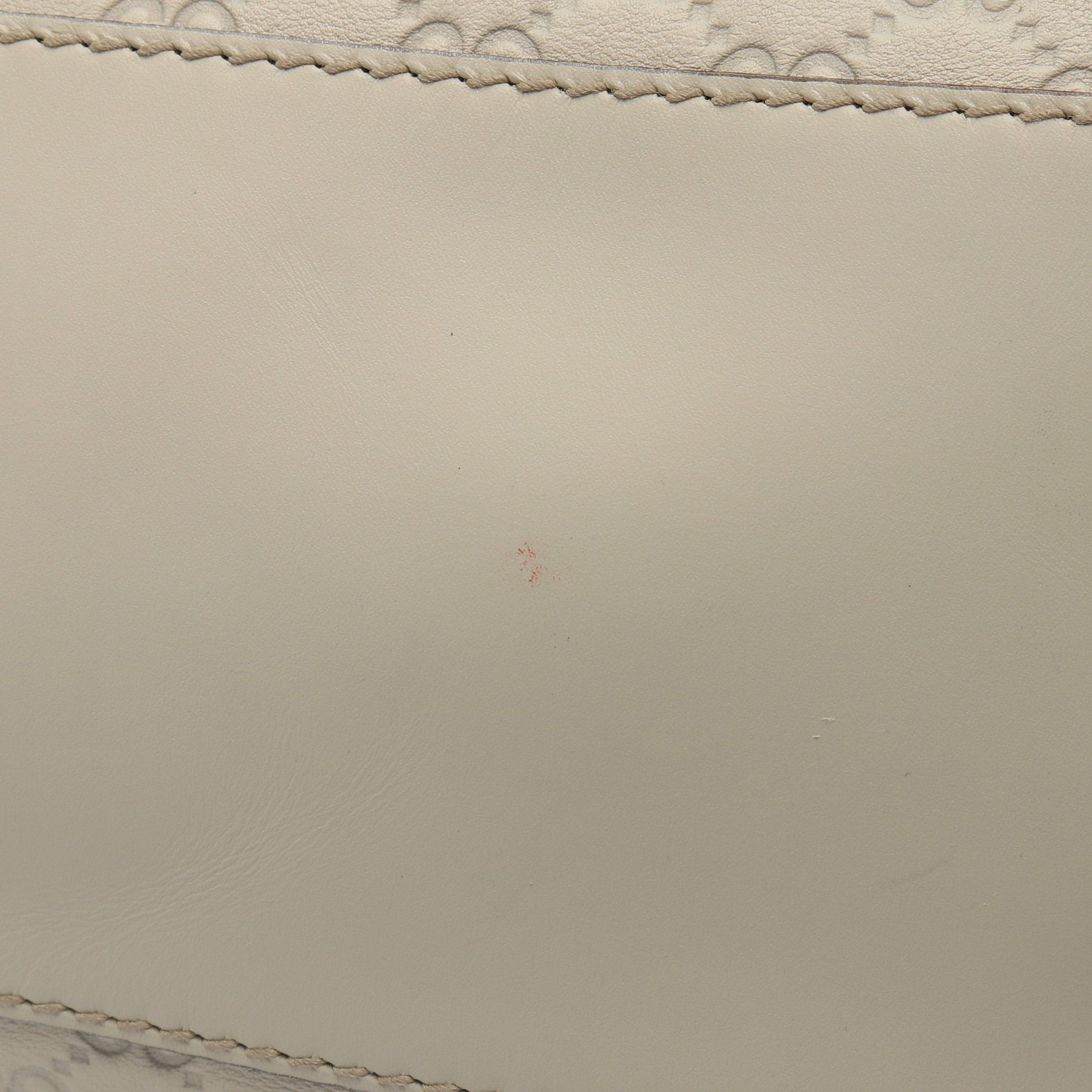Gucci Gucci Scarlet Gucci Sima Handbag Leather Ivory Size ONE SIZE - 9 Thumbnail