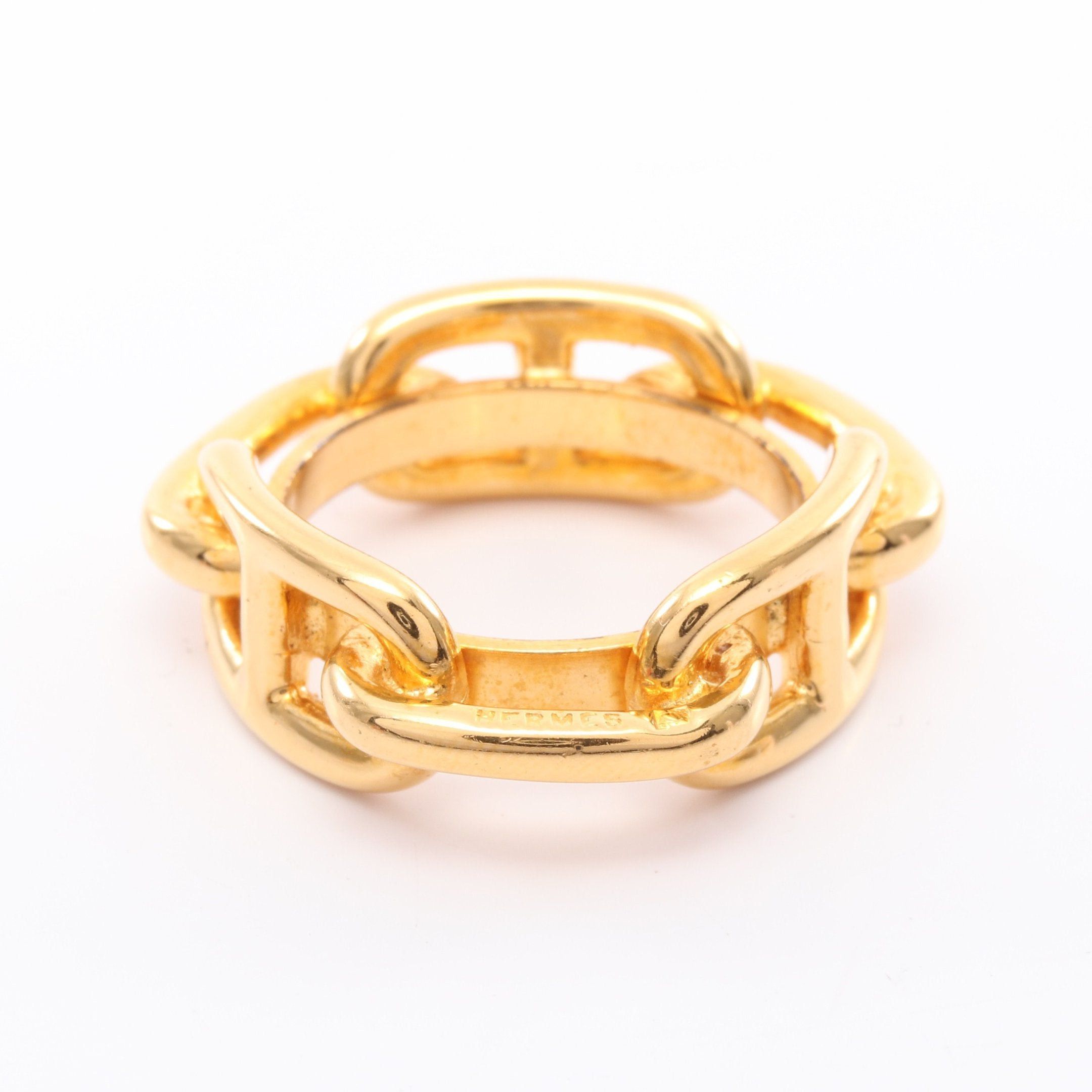 Hermes Hermes Chaîne Scarf Ring Gp Gold Size ONE SIZE - 2 Thumbnail