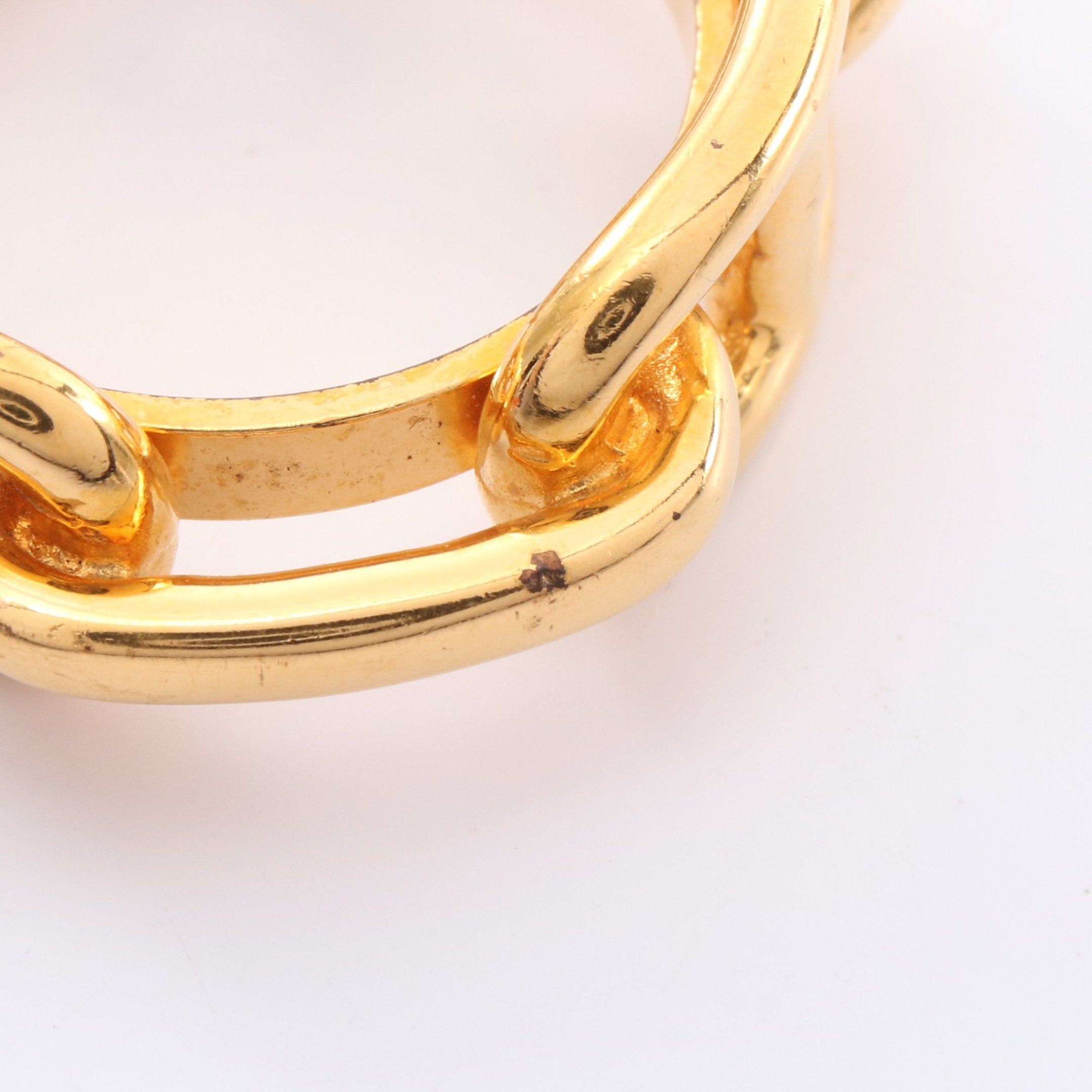 Hermes Hermes Chaîne Scarf Ring Gp Gold Size ONE SIZE - 5 Thumbnail