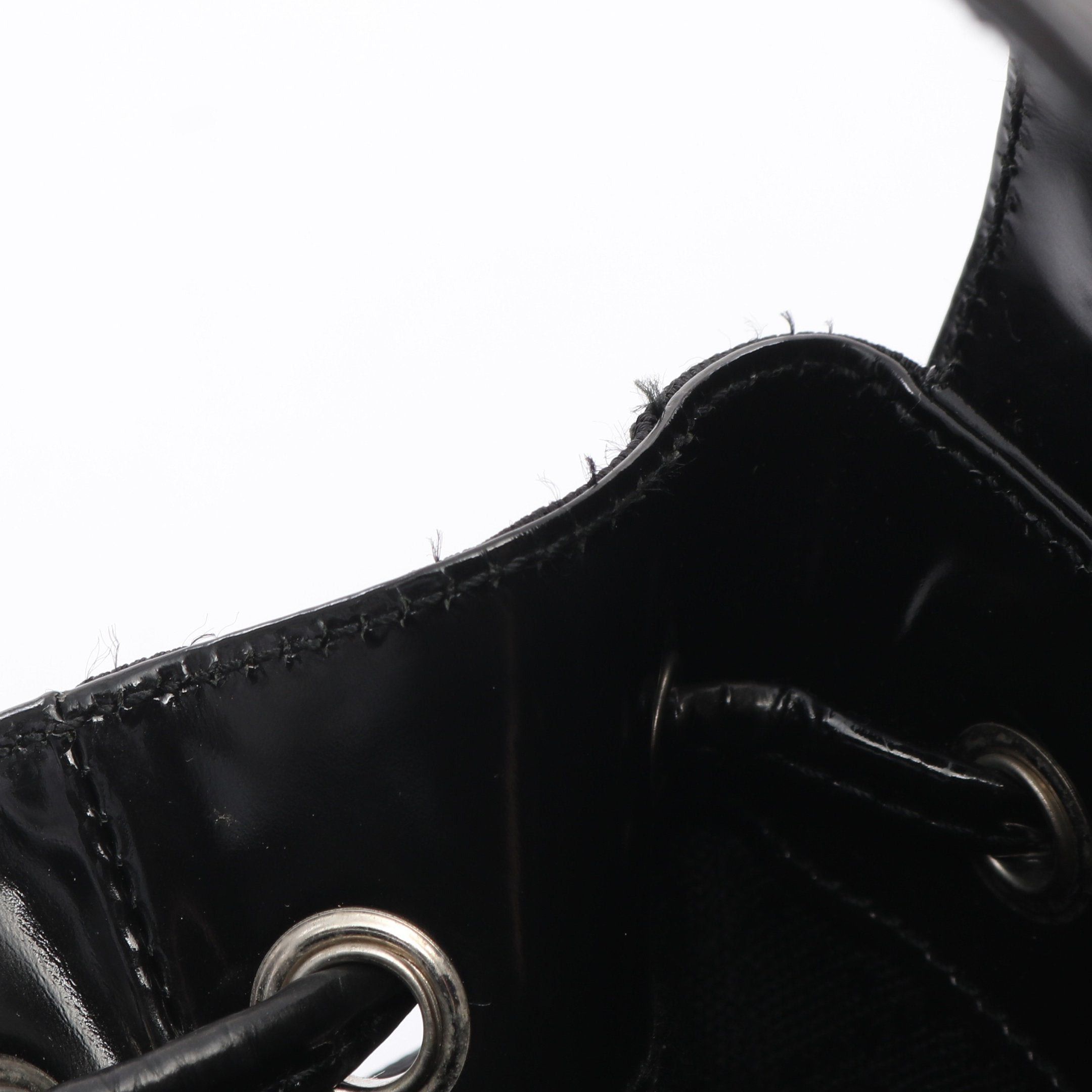 Gucci Gucci Bamboo Backpack Rucksack Nylon Canvas Leather Black Size ONE SIZE - 9 Thumbnail