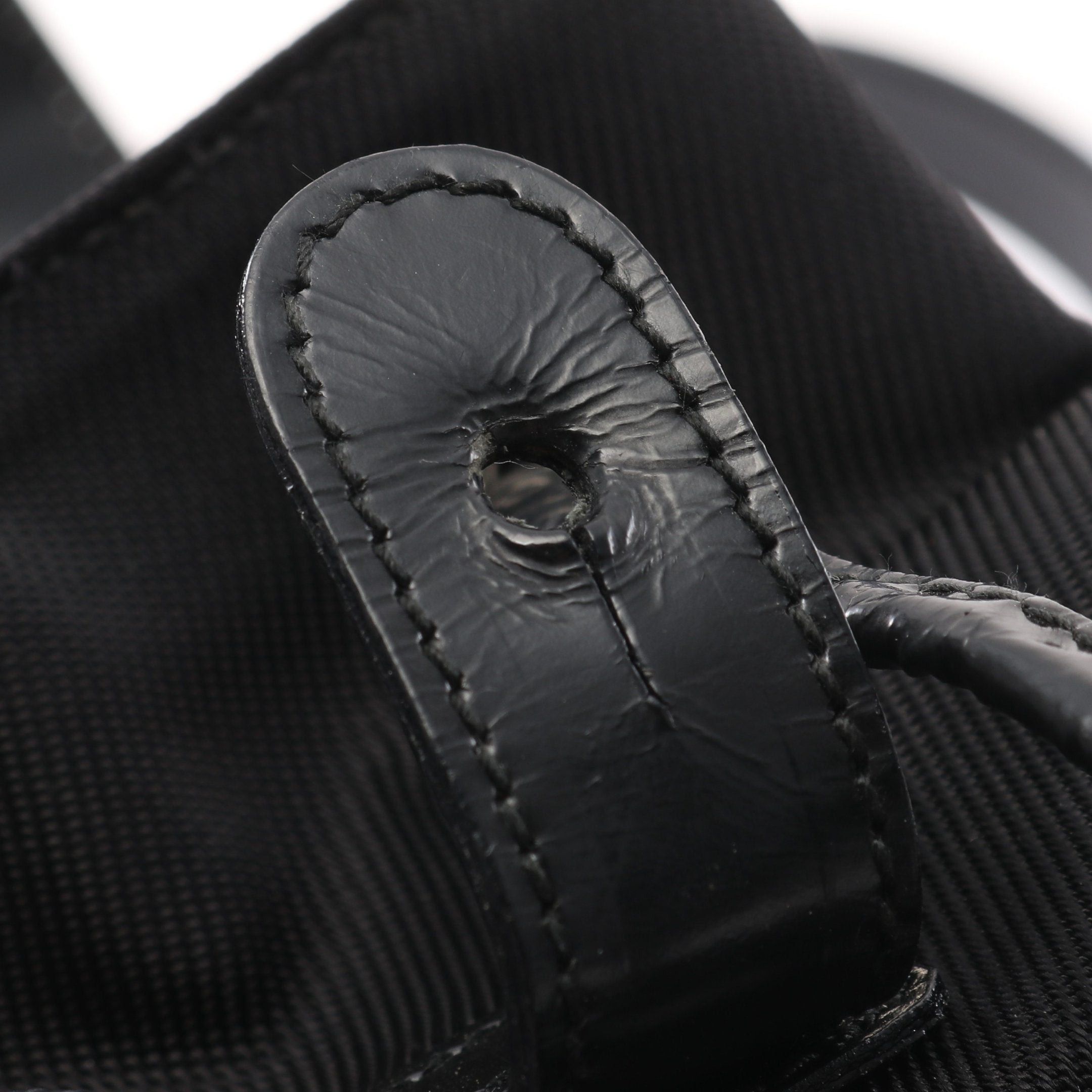 Gucci Gucci Bamboo Backpack Rucksack Nylon Canvas Leather Black Size ONE SIZE - 10 Thumbnail
