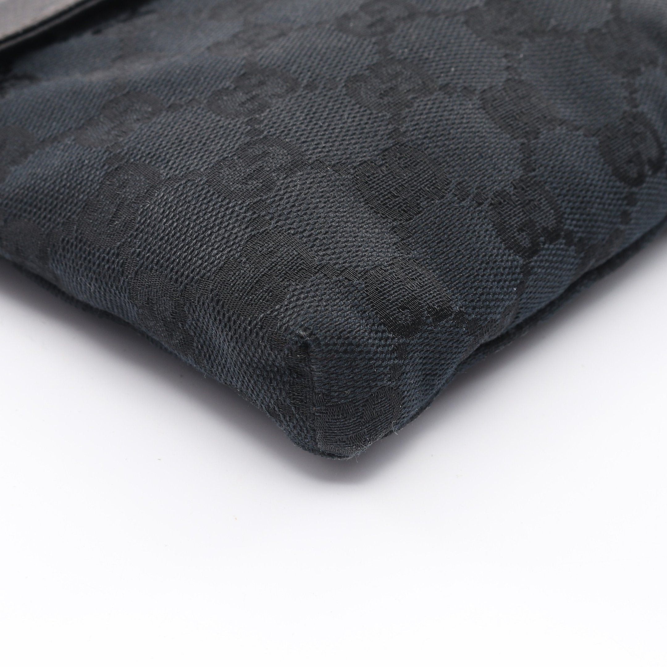 Gucci Gucci Gg Canvas Body Bag Waist Leather Black Size ONE SIZE - 7 Thumbnail