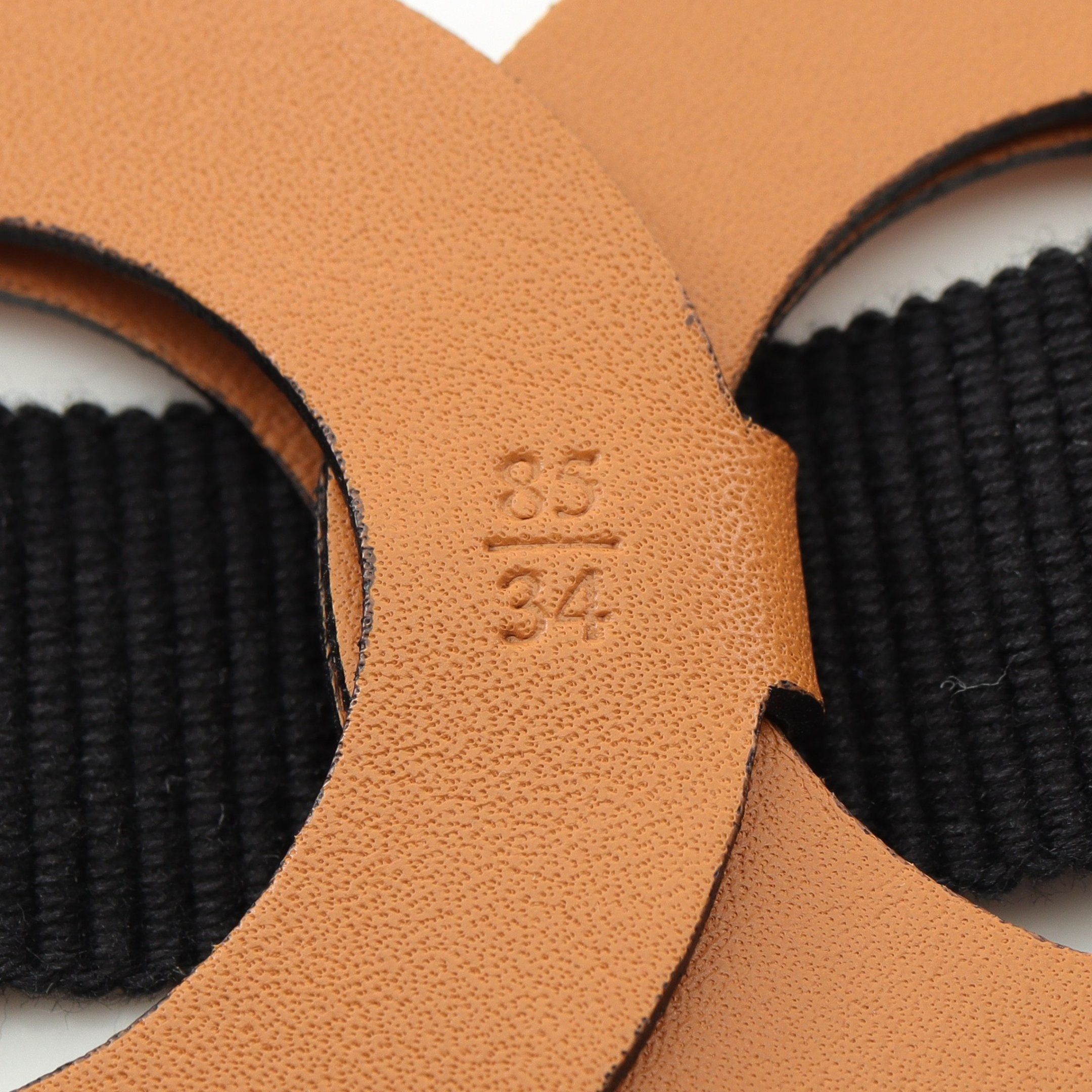 Loewe Loewe Belt Circle Leather Canvas Brown Black Size ONE SIZE - 5 Thumbnail