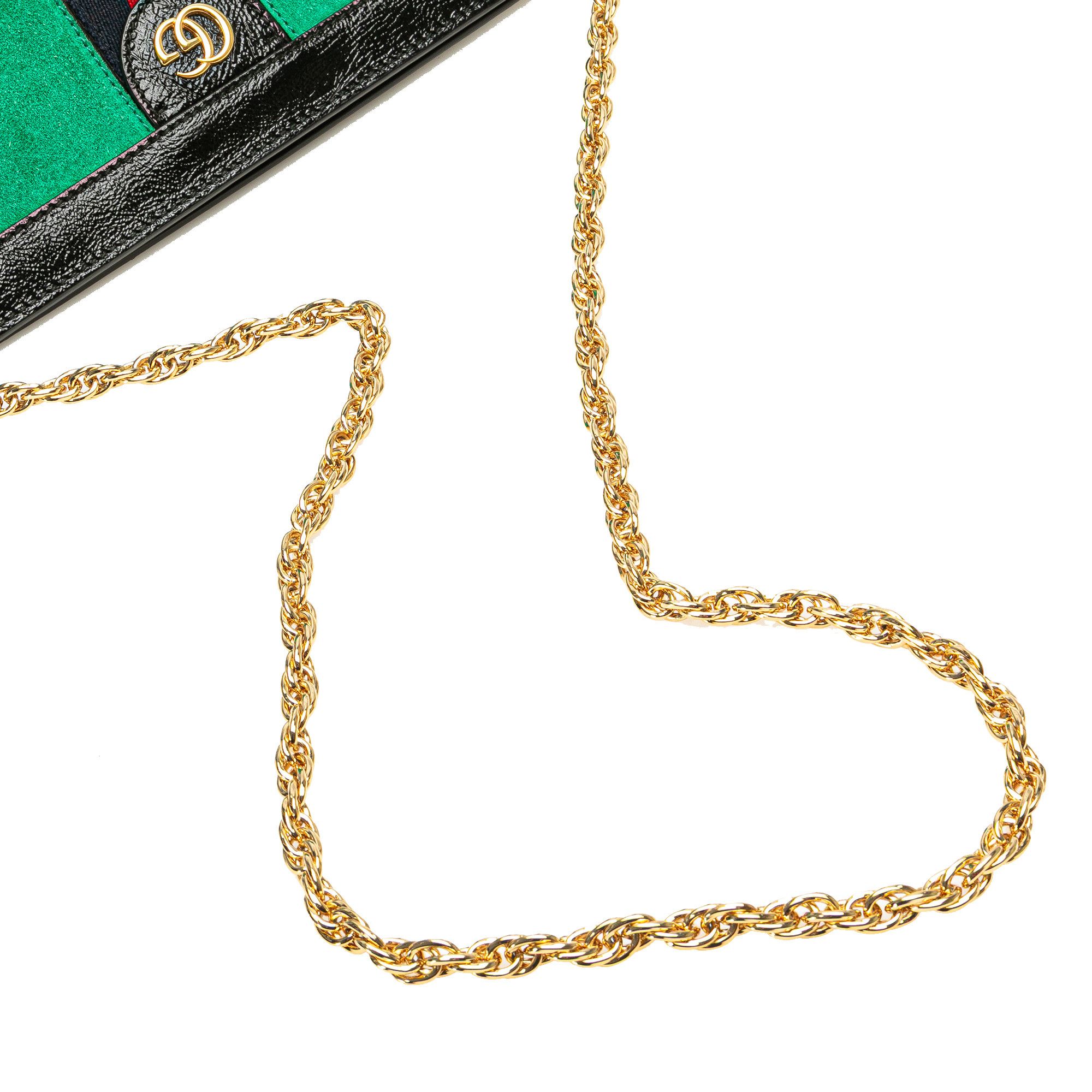 Gucci Gucci Small Suede Web Ophidia Chain Crossbody Size ONE SIZE - 11 Thumbnail