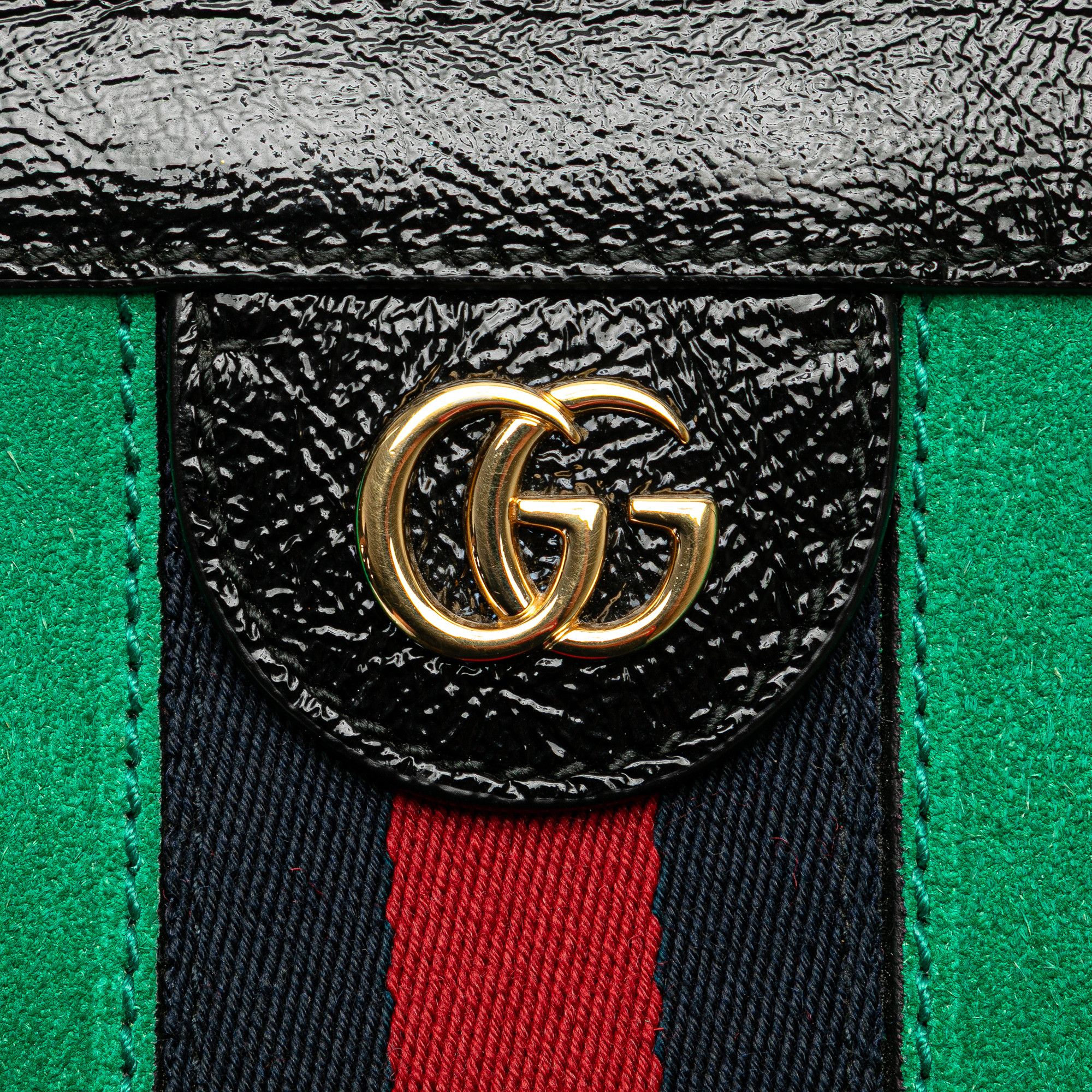 Gucci Gucci Small Suede Web Ophidia Chain Crossbody Size ONE SIZE - 7 Thumbnail