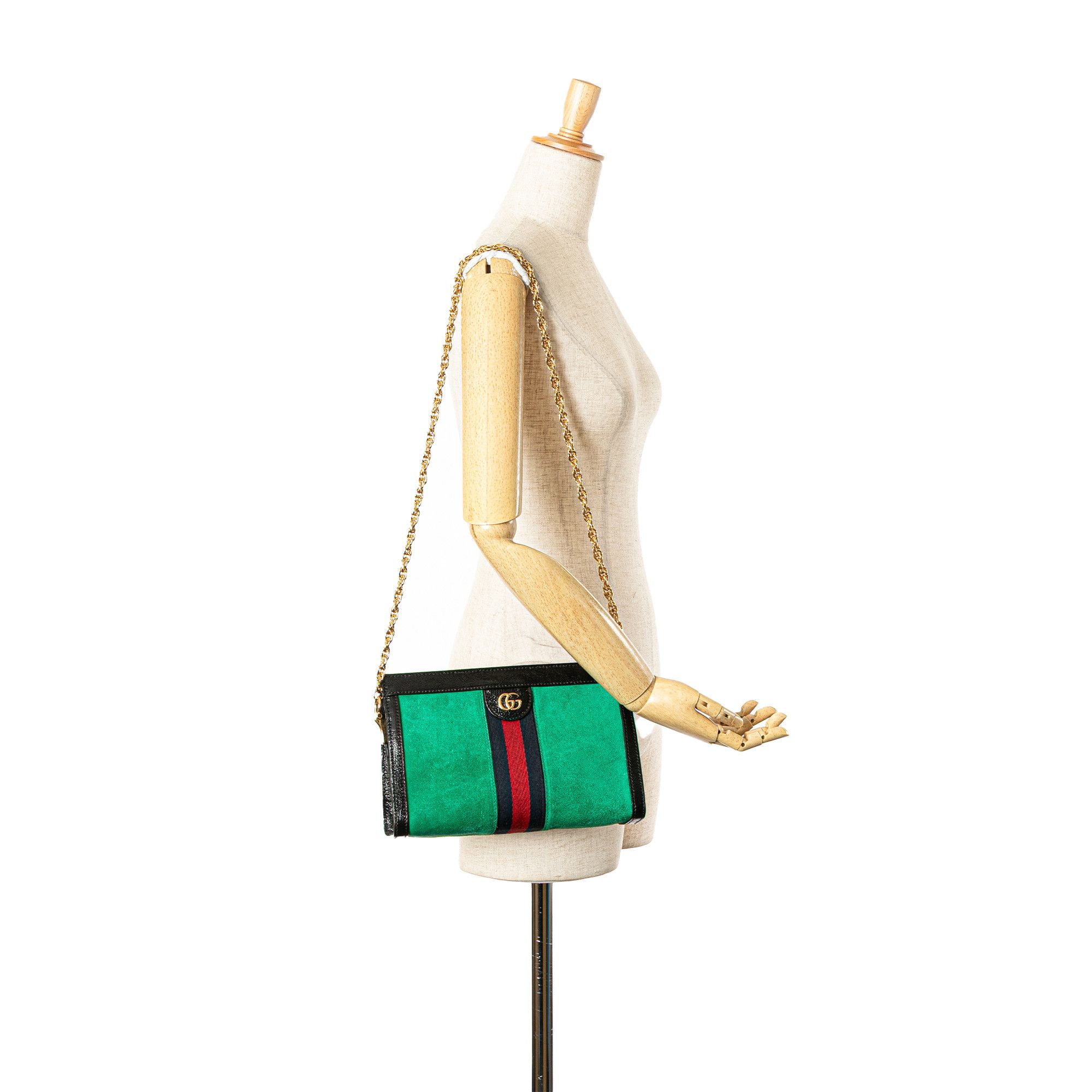 Gucci Gucci Small Suede Web Ophidia Chain Crossbody Size ONE SIZE - 12 Thumbnail