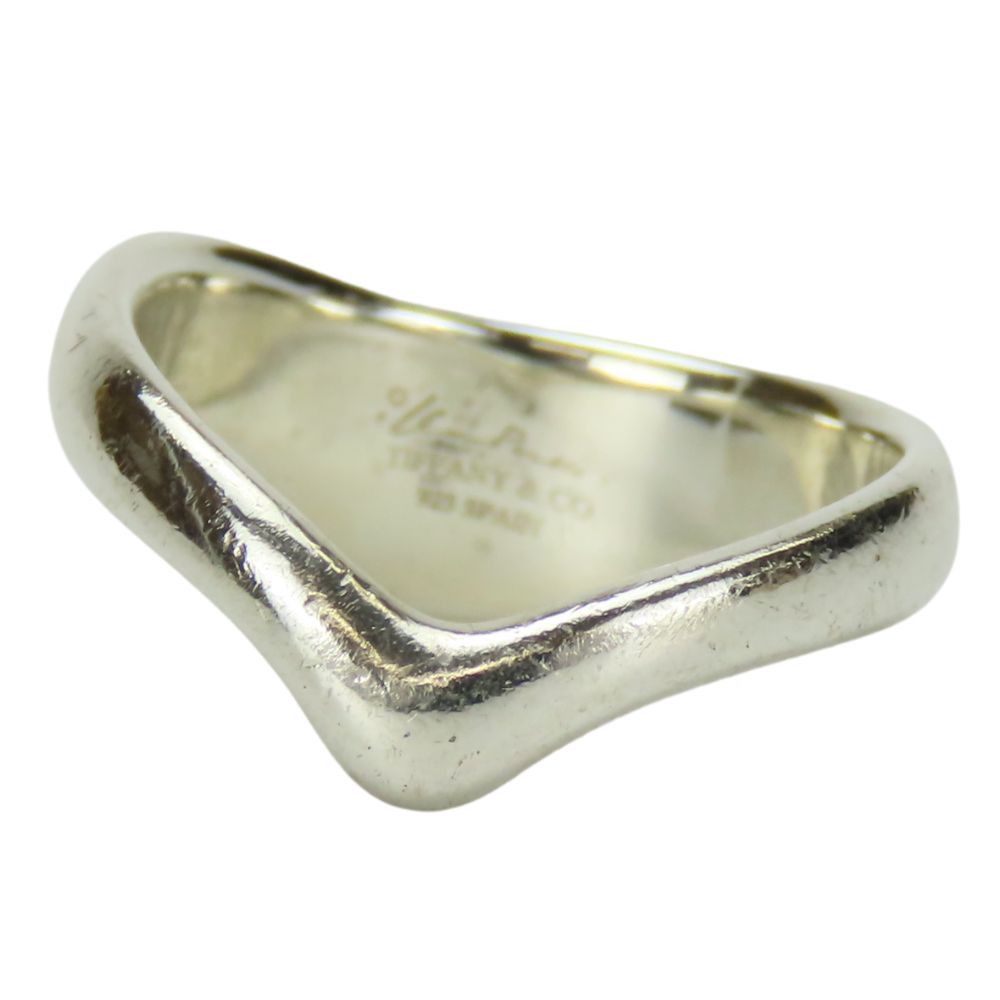 Tiffany & Co. Tiffany & Co Tiffany&Co. Curved Wave Heart Silver925 Ring Metal Ring Size ONE SIZE - 4 Thumbnail