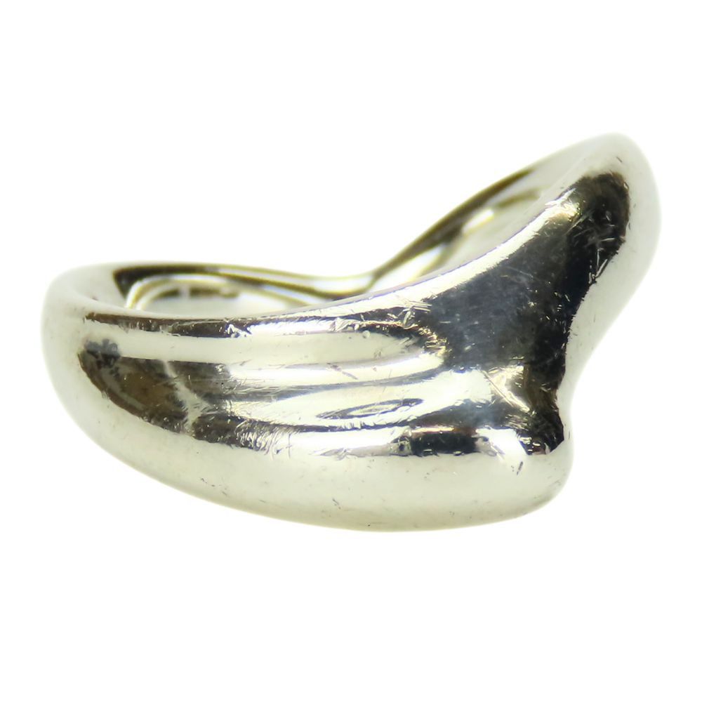 Tiffany & Co. Tiffany & Co Tiffany&Co. Curved Wave Heart Silver925 Ring Metal Ring Size ONE SIZE - 2 Thumbnail