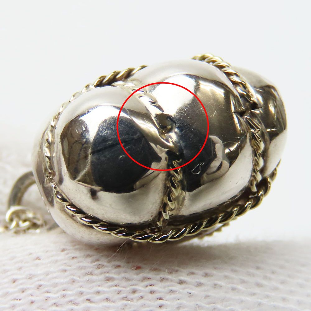 Tiffany & Co. Tiffany & Co. Tiffany&Co. Quilted Heart Sterling Silver Au750 Pendant Metal Necklace Size ONE SIZE - 4 Thumbnail