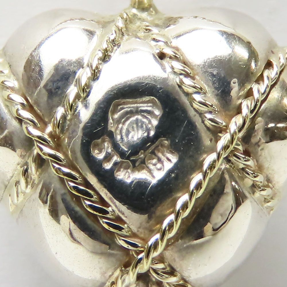 Tiffany & Co. Tiffany & Co. Tiffany&Co. Quilted Heart Sterling Silver Au750 Pendant Metal Necklace Size ONE SIZE - 3 Thumbnail