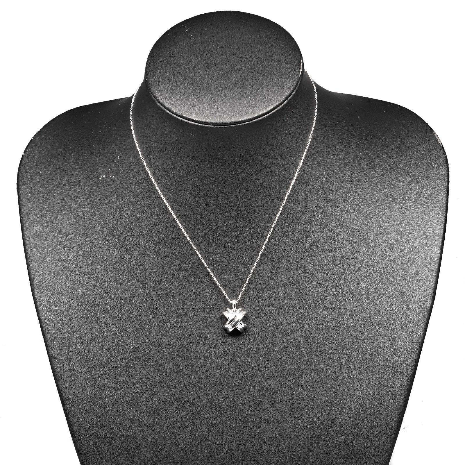 Tiffany & Co. Tiffany & Co Tiffany&Co. Signature Silver 925 Necklace Metal Necklace Size ONE SIZE - 2 Thumbnail