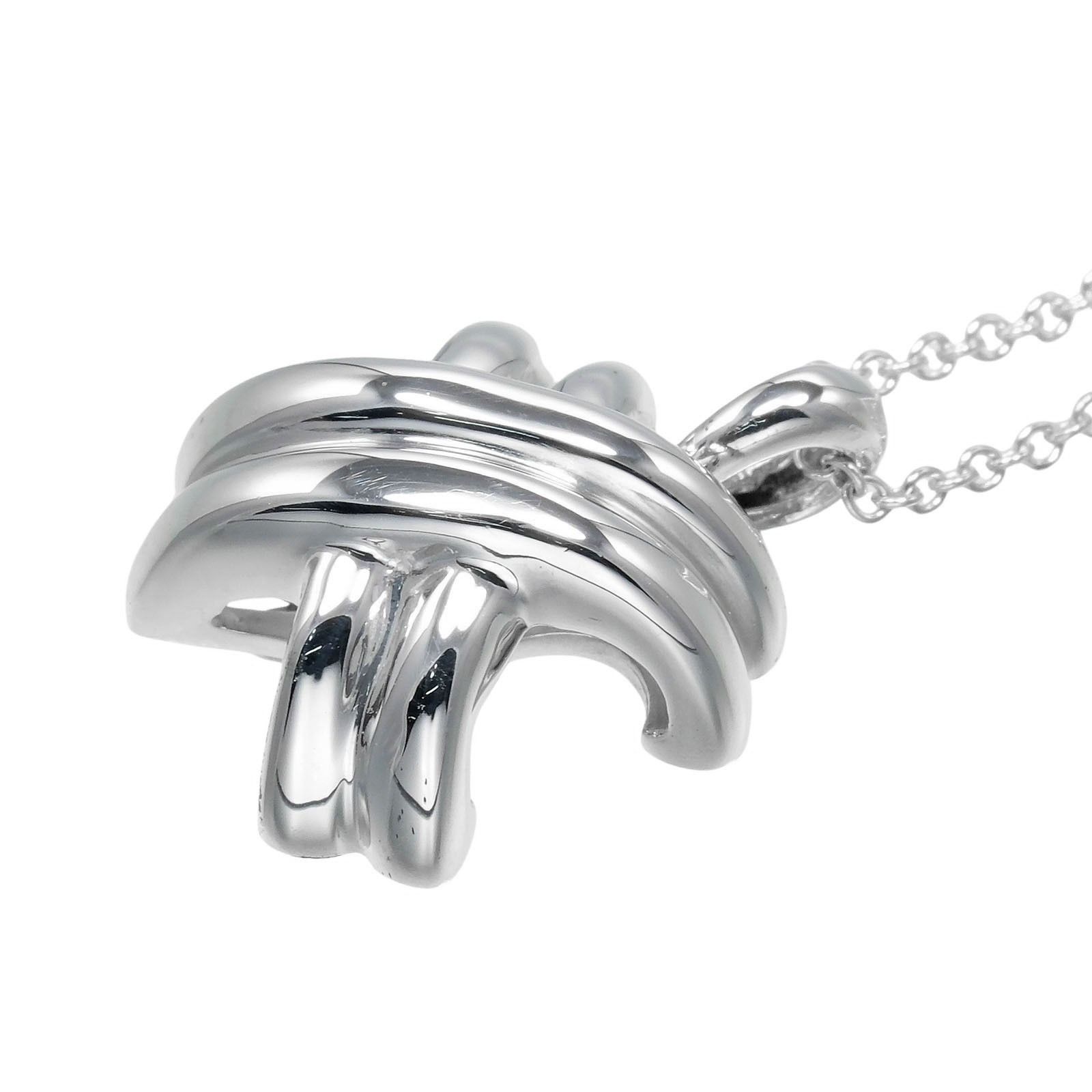 Tiffany & Co. Tiffany & Co Tiffany&Co. Signature Silver 925 Necklace Metal Necklace Size ONE SIZE - 4 Thumbnail