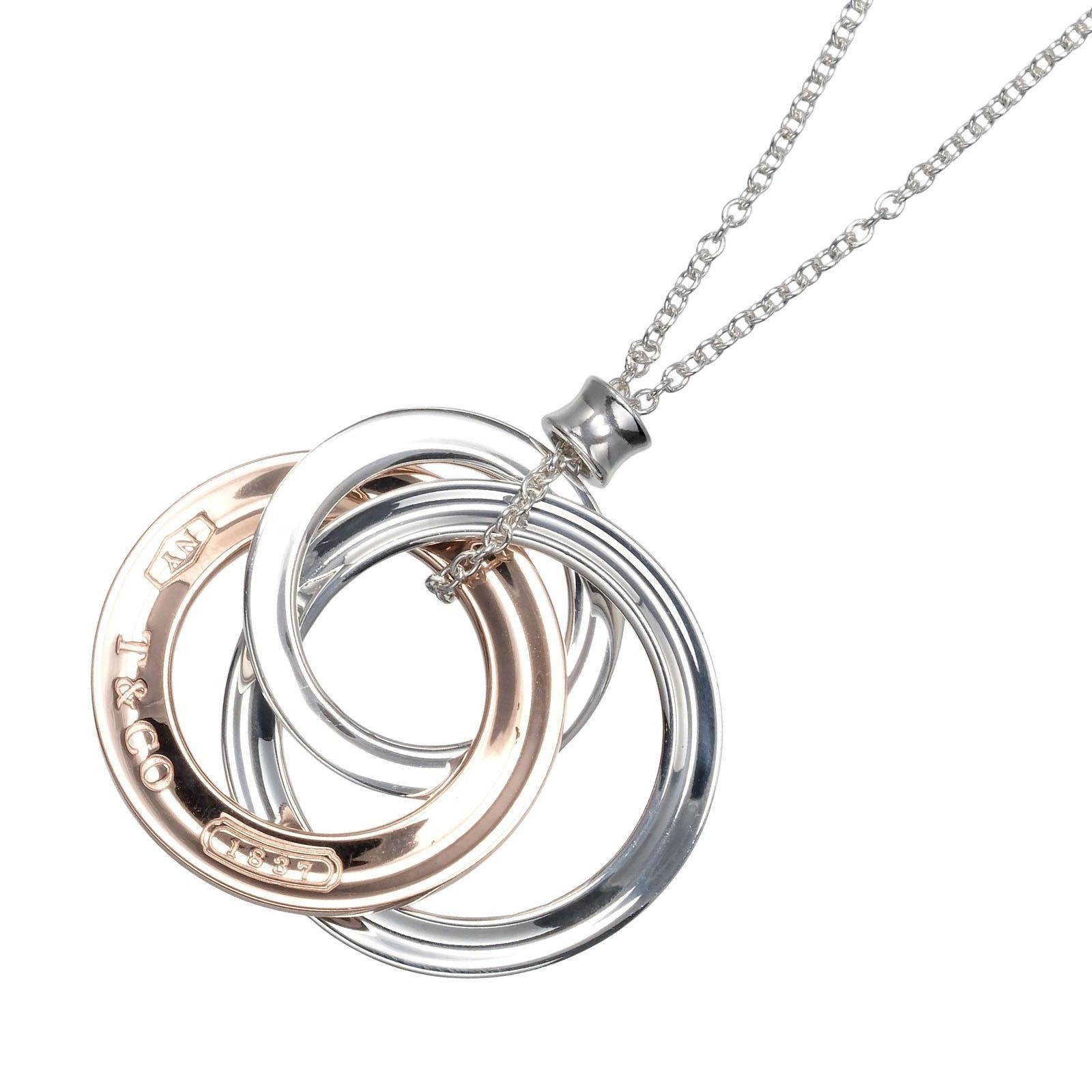Tiffany & Co. Tiffany & Co. Tiffany&Co. 1837 Interlocking Circle Silver 925 Rubedo Necklace Metal Necklace DUTY FREE for USA Size ONE SIZE - 3 Thumbnail