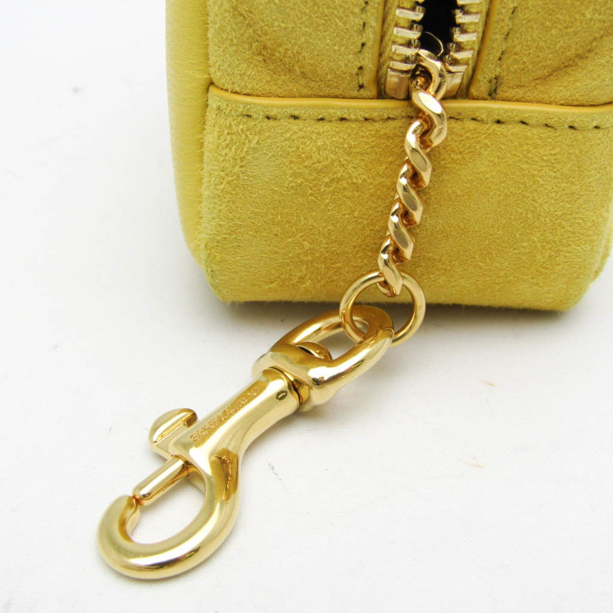 Yves Saint Laurent Yves Saint Laurent Leather Handbag Charm Yellow Accessory case Mini pouch Cube Charm Size ONE SIZE - 9 Thumbnail