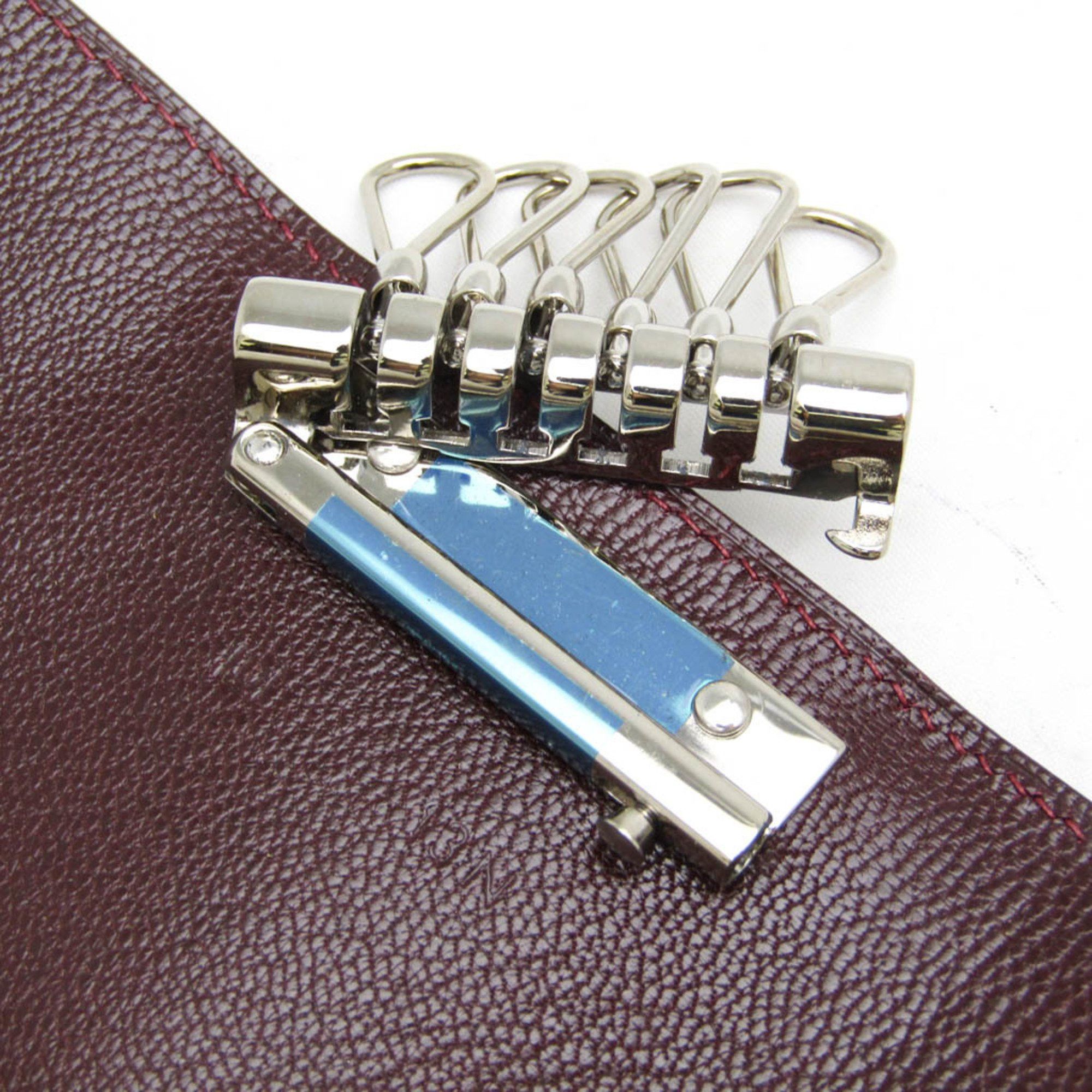 Hermes Hermes Serie Men,Women Chevre Leather Key Case Wine Size ONE SIZE - 10 Thumbnail