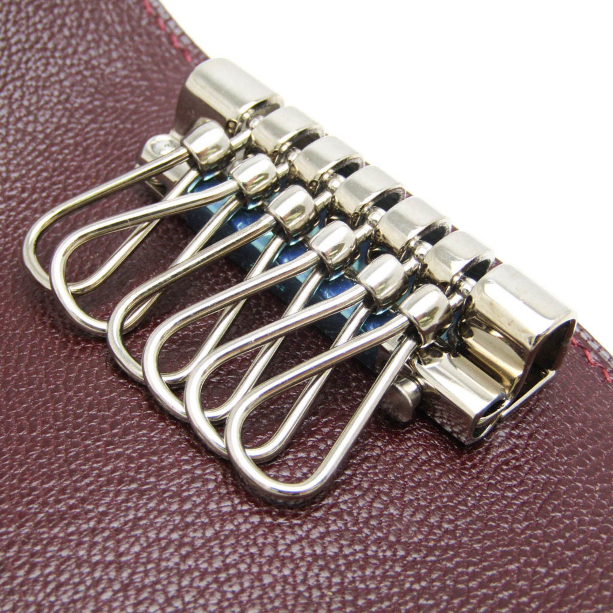 Hermes Hermes Serie Men,Women Chevre Leather Key Case Wine Size ONE SIZE - 9 Thumbnail