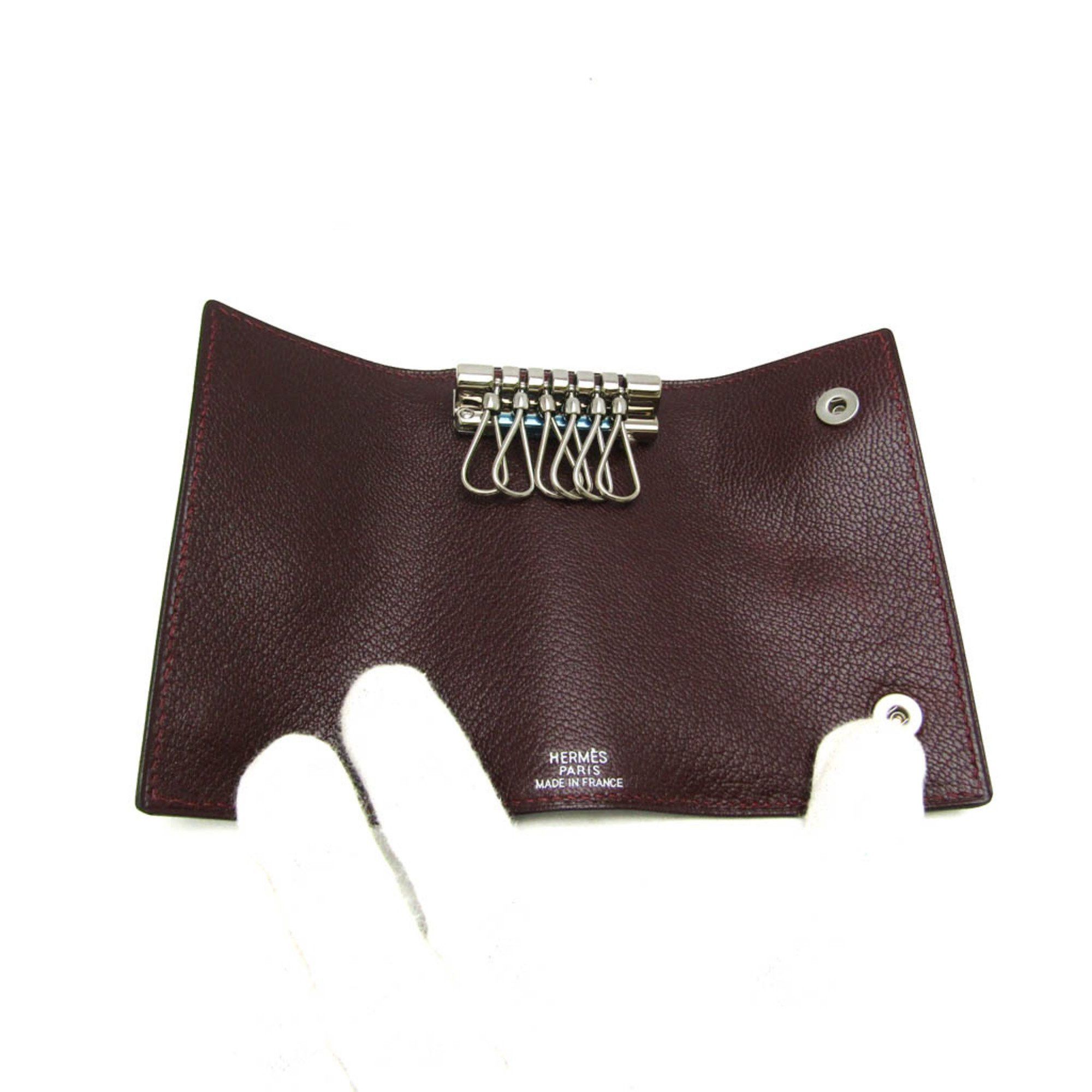 Hermes Hermes Serie Men,Women Chevre Leather Key Case Wine Size ONE SIZE - 4 Thumbnail