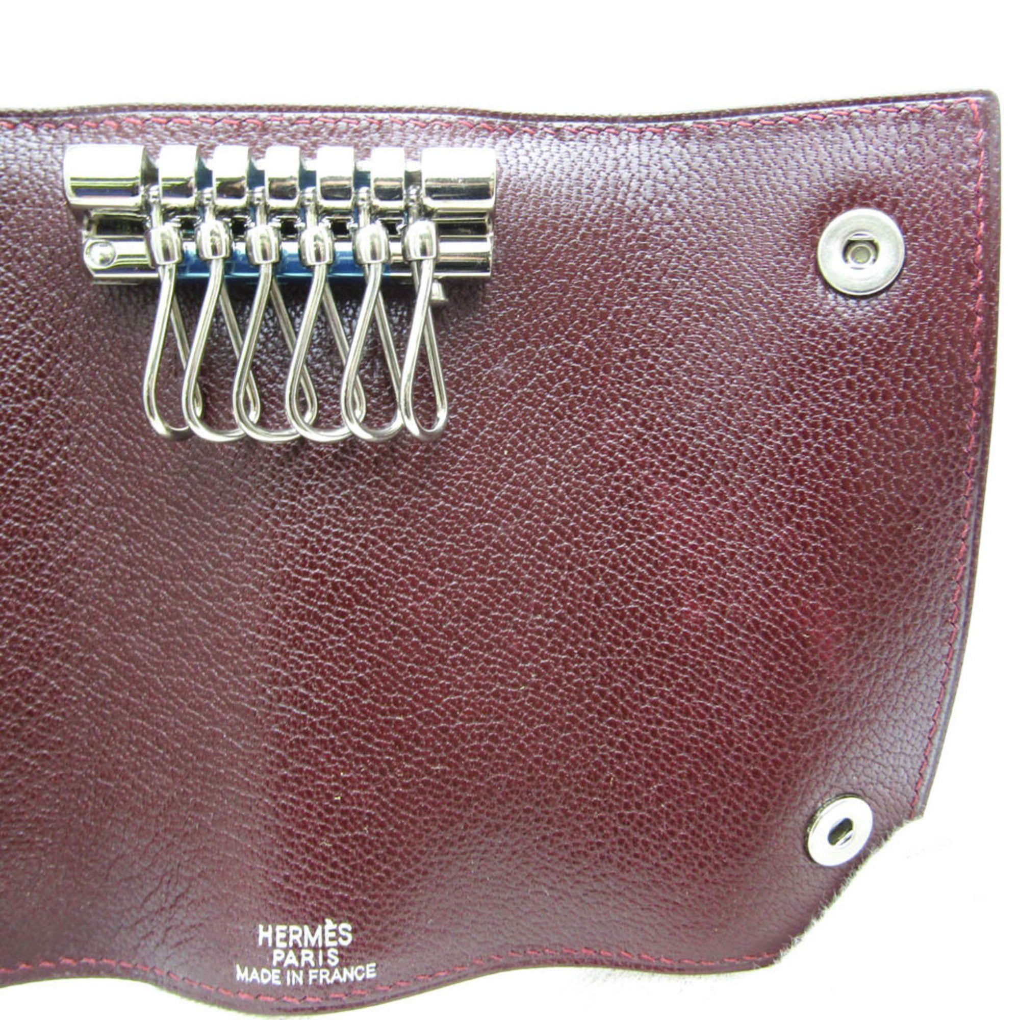 Hermes Hermes Serie Men,Women Chevre Leather Key Case Wine Size ONE SIZE - 8 Thumbnail
