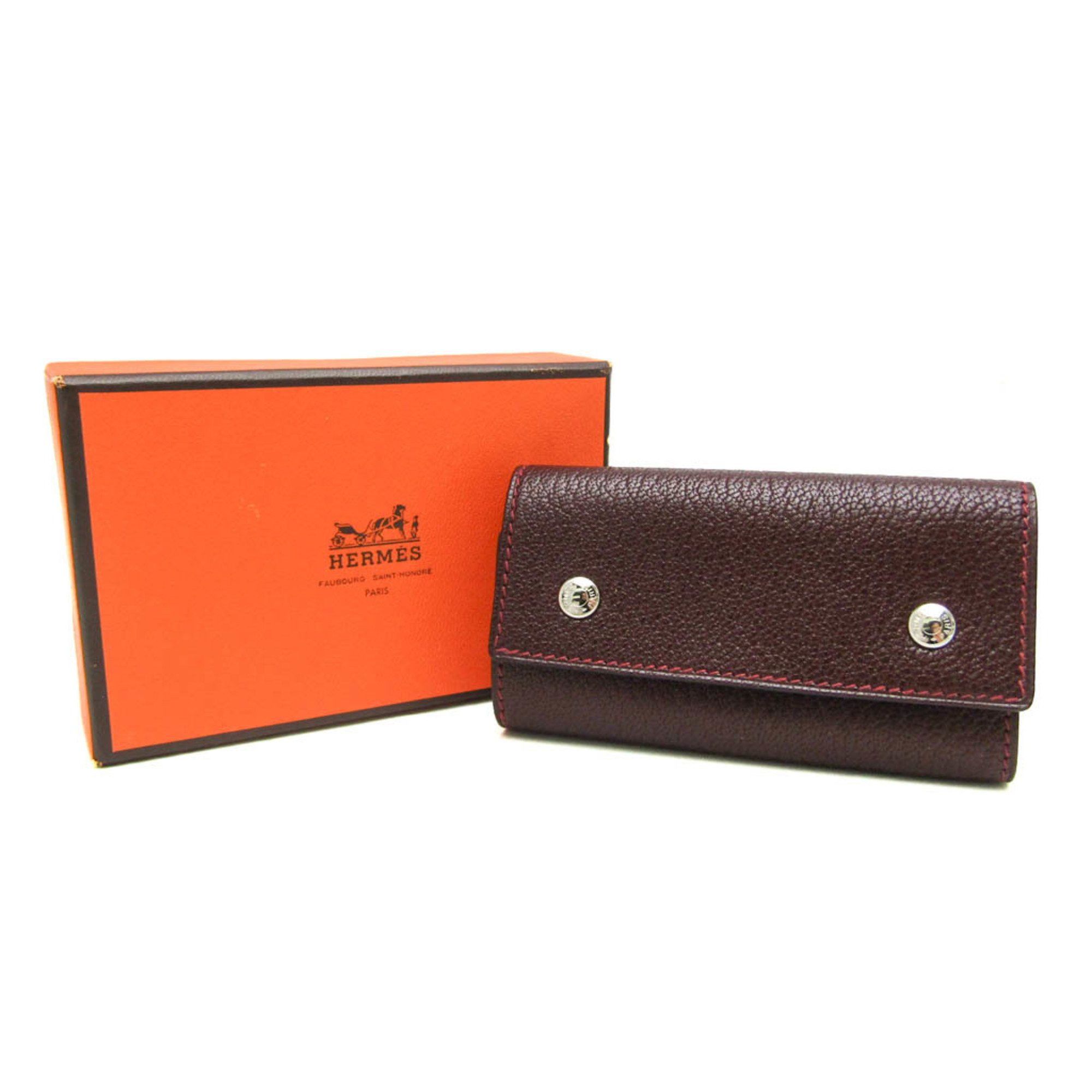 Hermes Hermes Serie Men,Women Chevre Leather Key Case Wine Size ONE SIZE - 2 Thumbnail