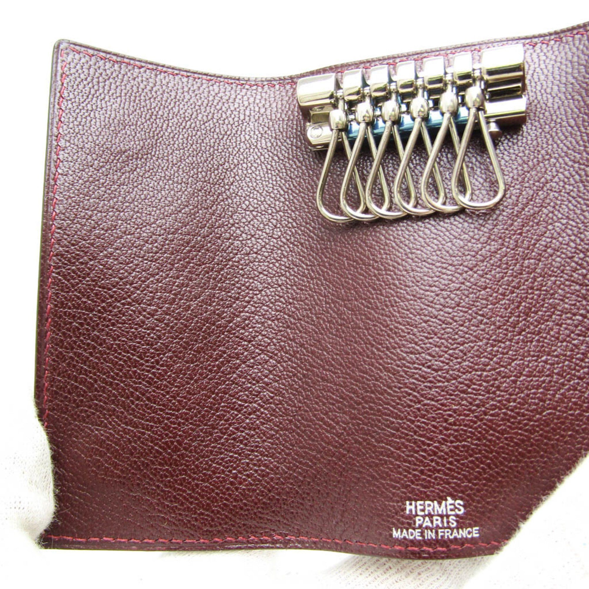 Hermes Hermes Serie Men,Women Chevre Leather Key Case Wine Size ONE SIZE - 7 Thumbnail