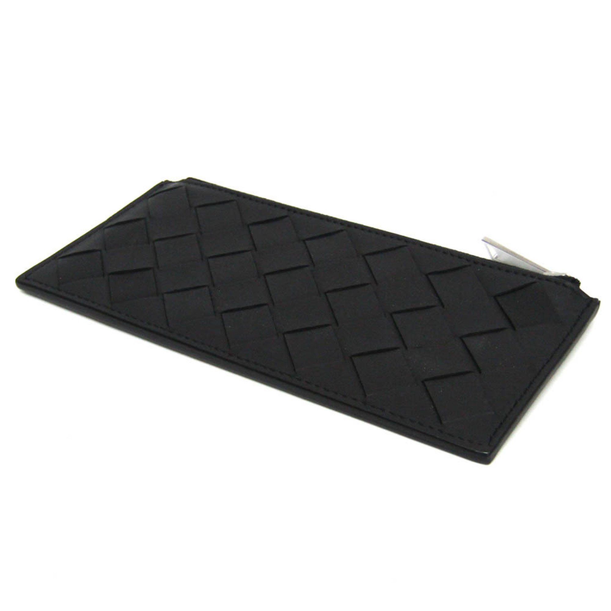 Bottega Veneta Bottega Veneta Maxi Intrecciato Women,Men Leather Coin Purse/coin Case Black Size ONE SIZE - 3 Thumbnail