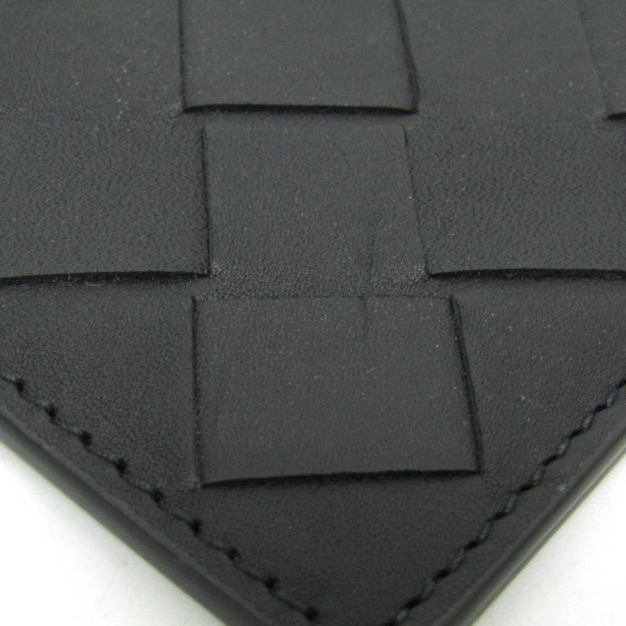 Bottega Veneta Bottega Veneta Maxi Intrecciato Women,Men Leather Coin Purse/coin Case Black Size ONE SIZE - 7 Thumbnail