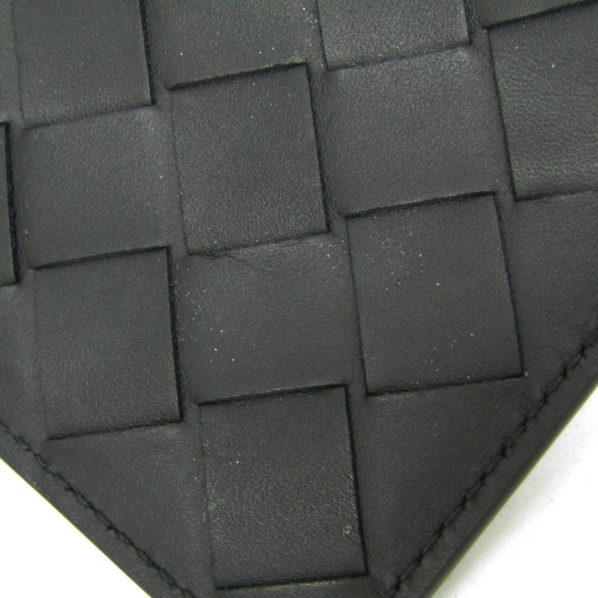 Bottega Veneta Bottega Veneta Maxi Intrecciato Women,Men Leather Coin Purse/coin Case Black Size ONE SIZE - 11 Thumbnail