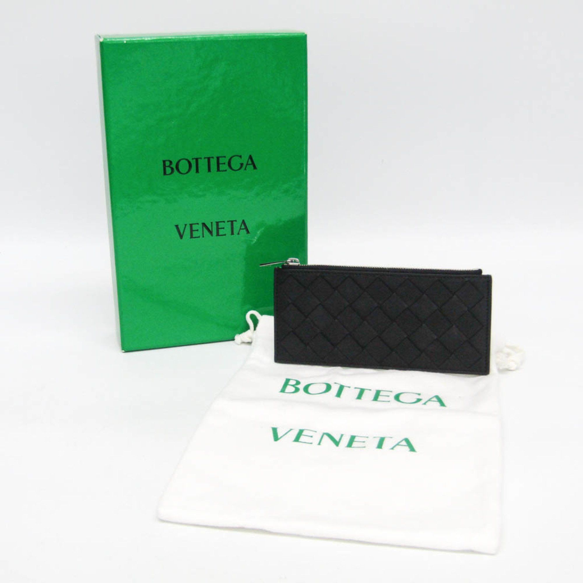 Bottega Veneta Bottega Veneta Maxi Intrecciato Women,Men Leather Coin Purse/coin Case Black Size ONE SIZE - 2 Thumbnail