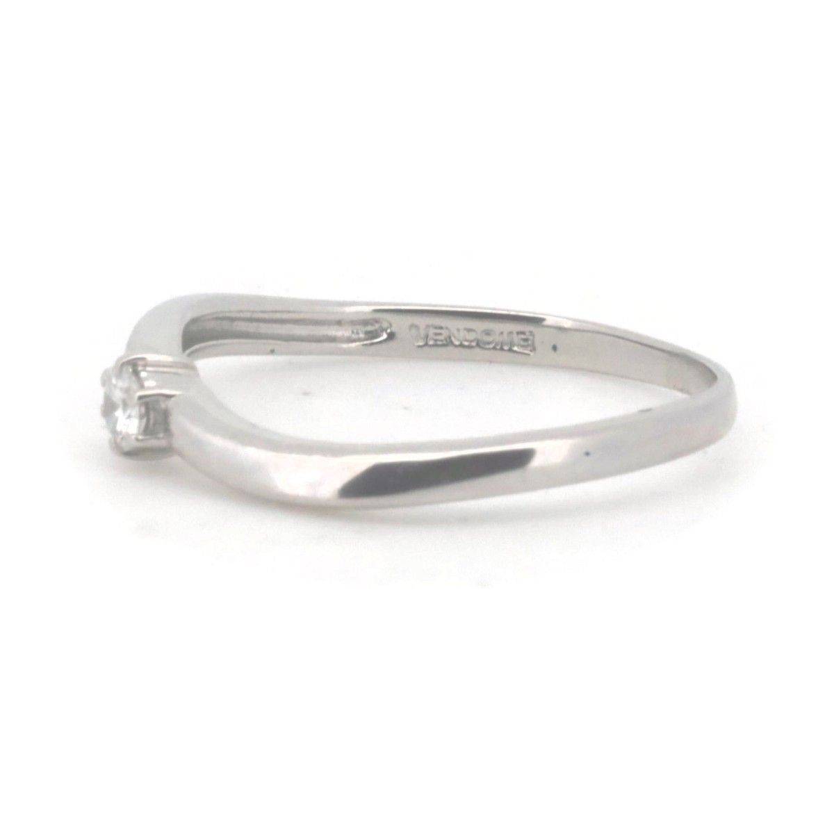 Other LuxUness Vendome Aoyama Diamond Platinum Ring Metal Ring Size ONE SIZE - 3 Thumbnail