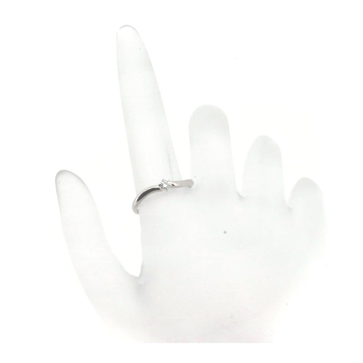Other LuxUness Vendome Aoyama Diamond Platinum Ring Metal Ring Size ONE SIZE - 5 Thumbnail