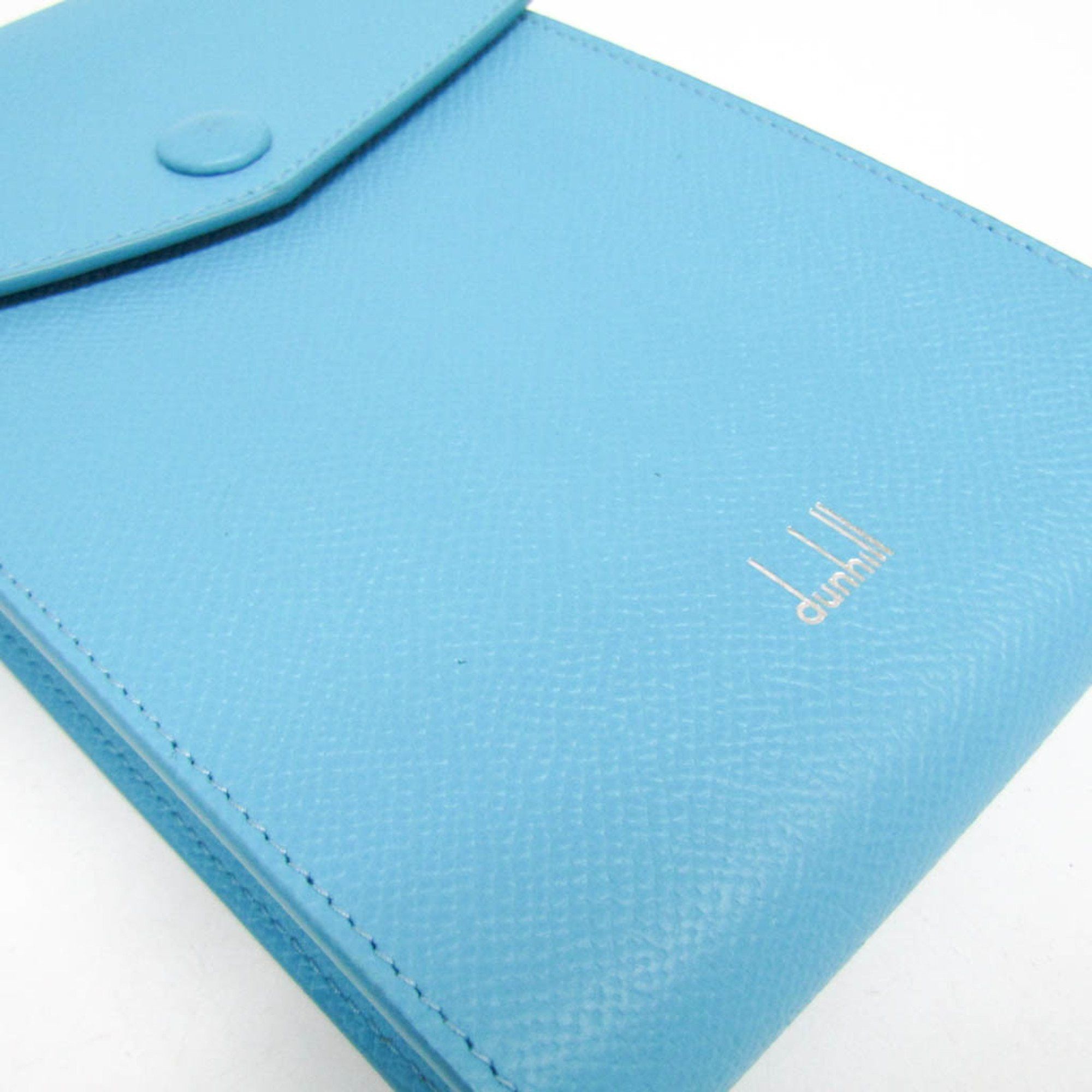 Alfred Dunhill Dunhill Cadogan Women's Leather Shoulder Bag Blue Size ONE SIZE - 5 Thumbnail