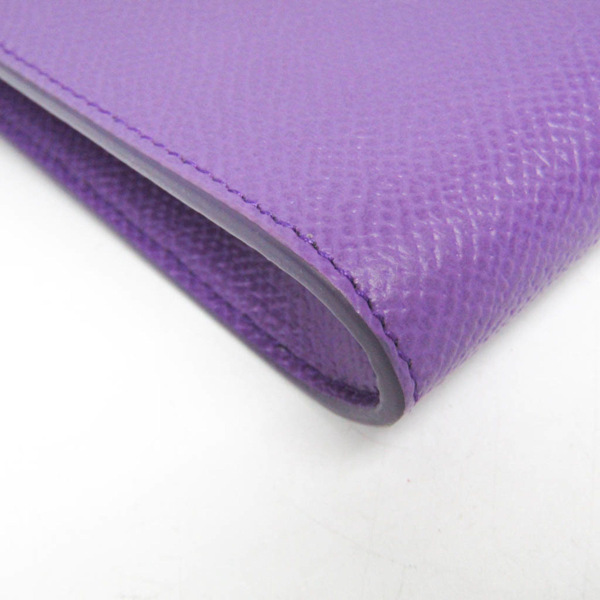 Alfred Dunhill Dunhill Cadogan Women's Leather Shoulder Bag Purple Size ONE SIZE - 4 Thumbnail