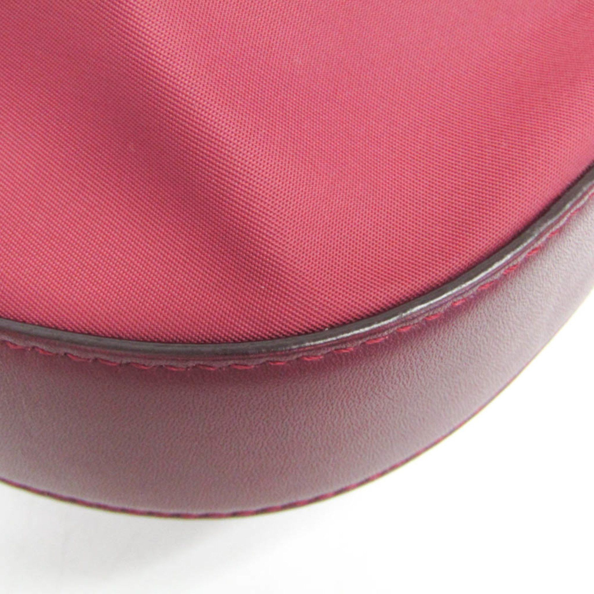 Salvatore Ferragamo Salvatore Ferragamo Vara AU-21 D337 Women's Nylon,Leather Shoulder Bag Bordeaux Size ONE SIZE - 5 Thumbnail