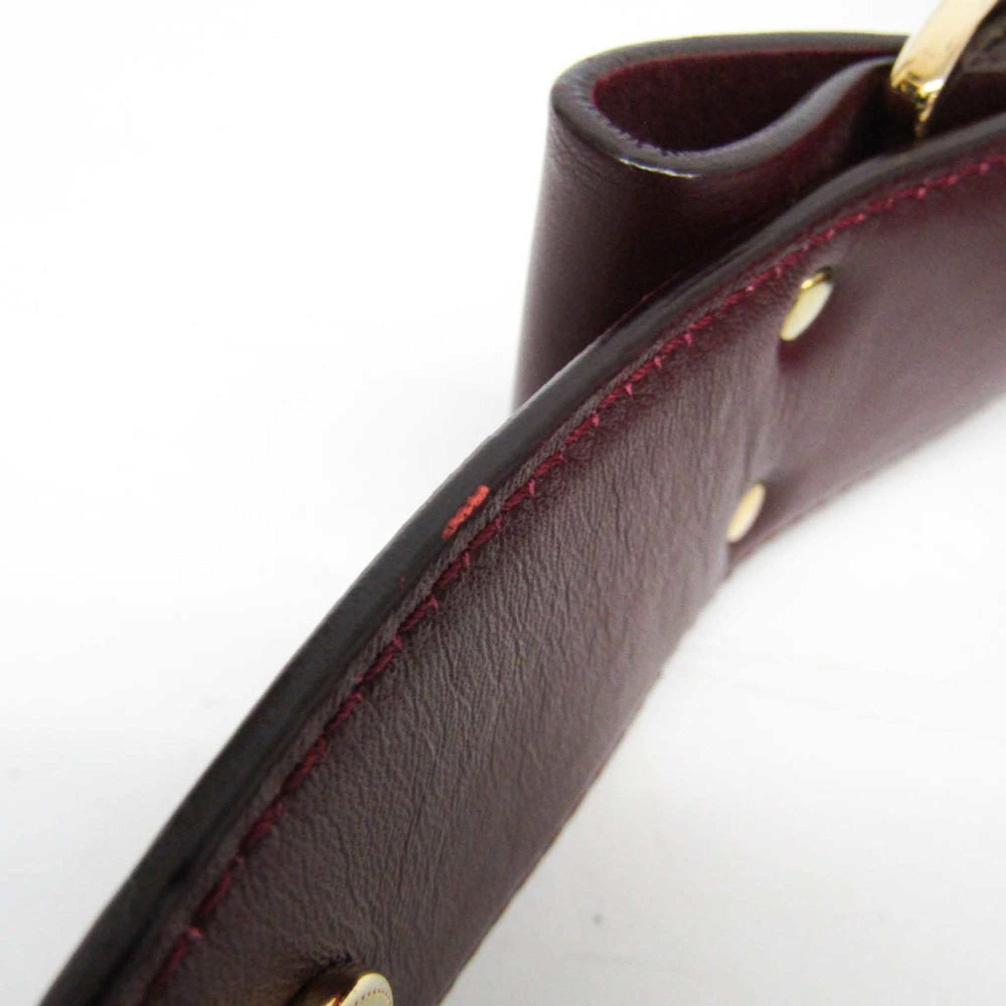 Salvatore Ferragamo Salvatore Ferragamo Vara AU-21 D337 Women's Nylon,Leather Shoulder Bag Bordeaux Size ONE SIZE - 11 Thumbnail