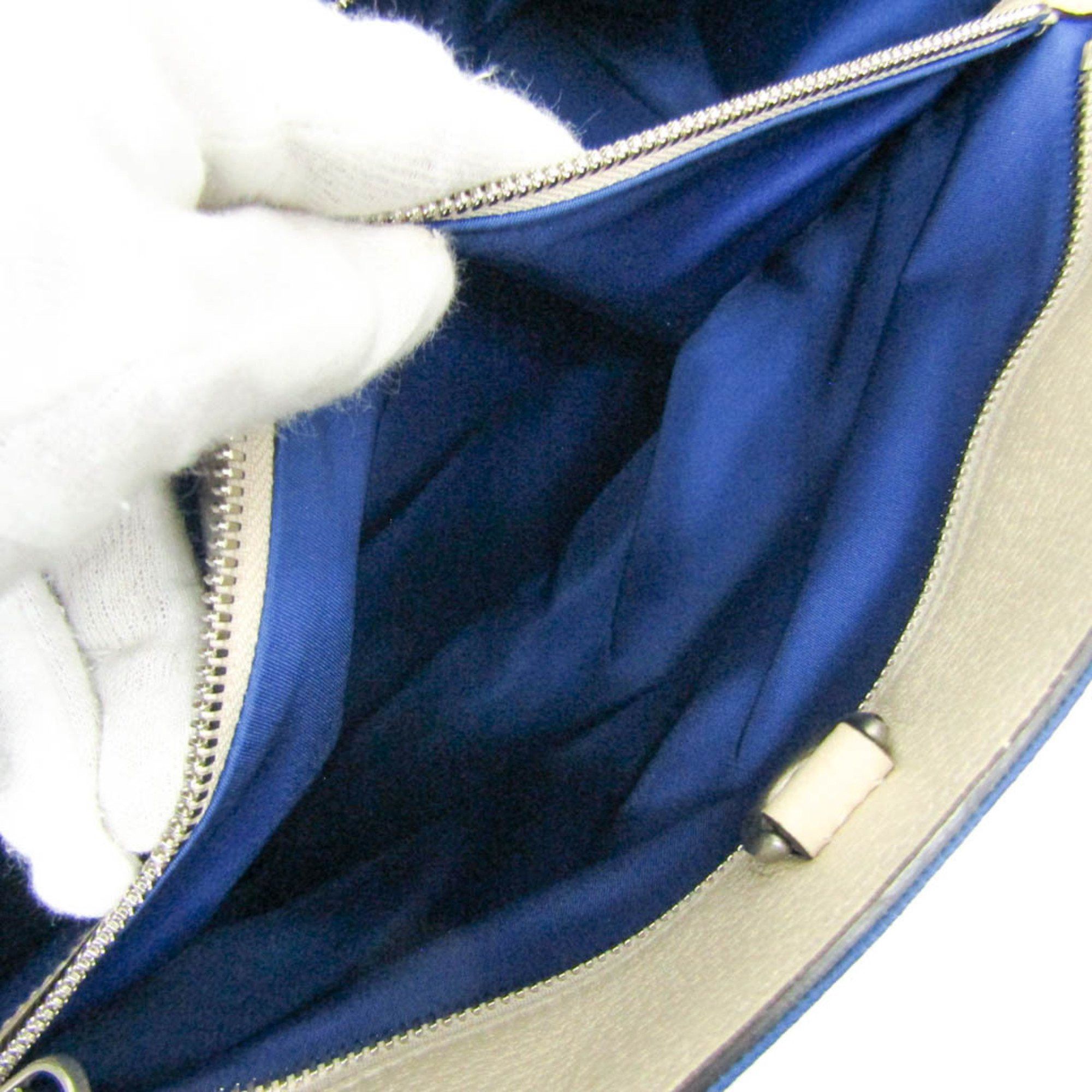 Gucci Gucci Off The Grid GG 630353 Men,Women Nylon Canvas,Leather Handbag,Shoulder Bag Blue,Off-white Size ONE SIZE - 12 Thumbnail