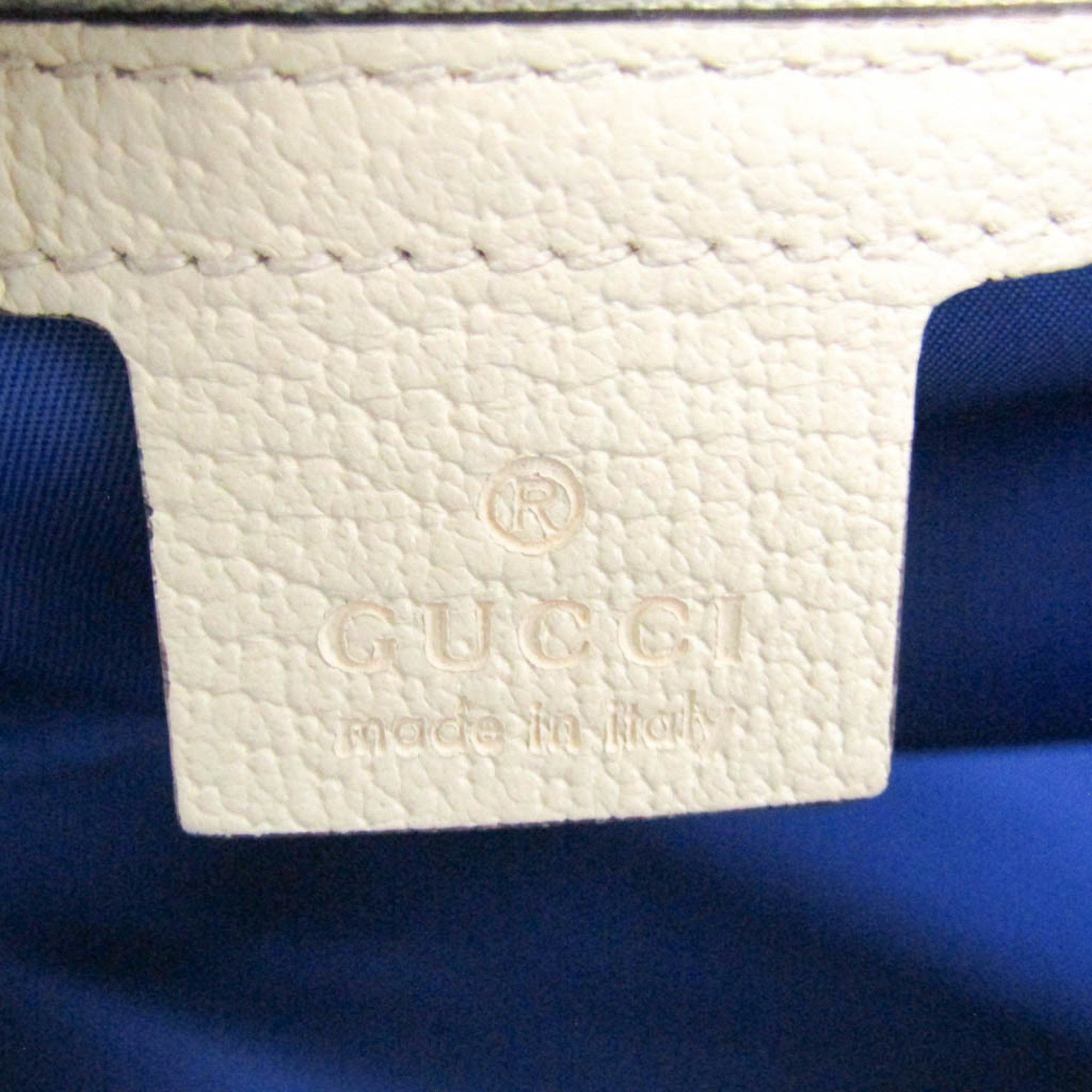 Gucci Gucci Off The Grid GG 630353 Men,Women Nylon Canvas,Leather Handbag,Shoulder Bag Blue,Off-white Size ONE SIZE - 13 Thumbnail