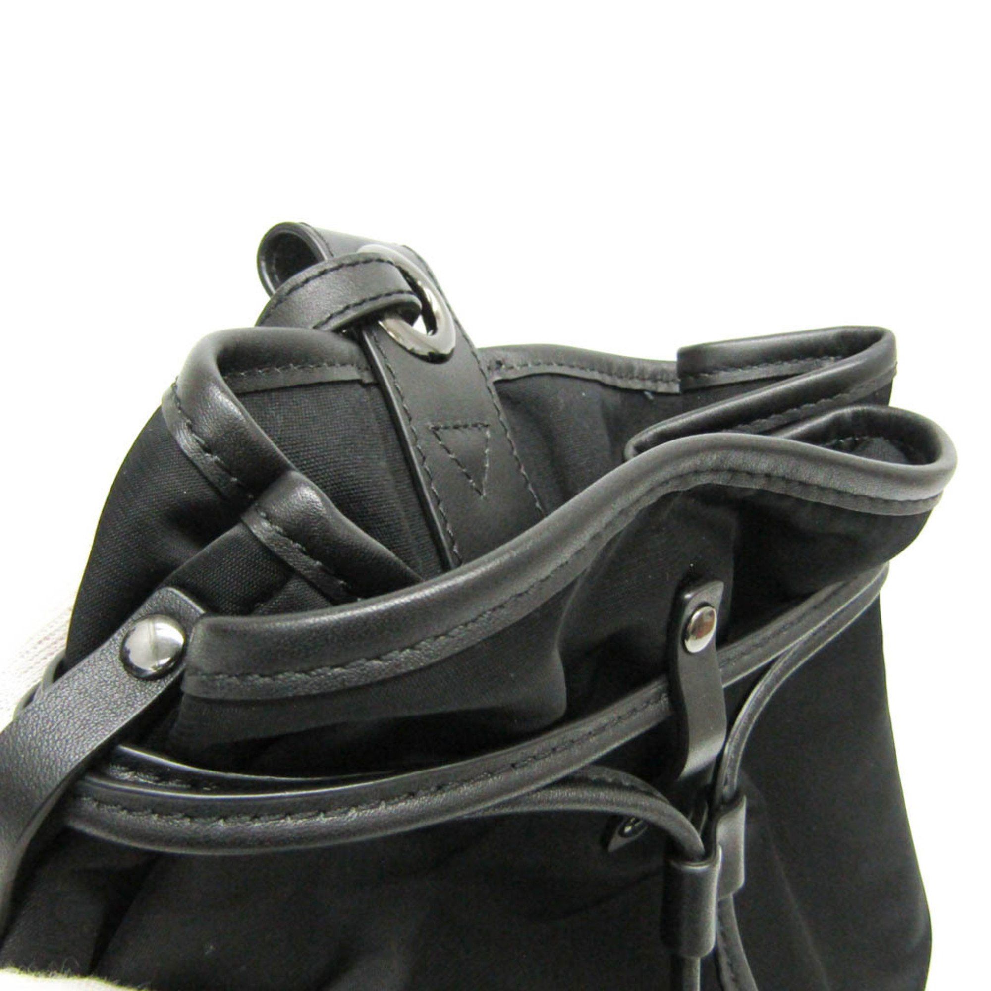 Other Hunting World Purse Women's Nylon,Leather Backpack Black Size ONE SIZE - 5 Thumbnail