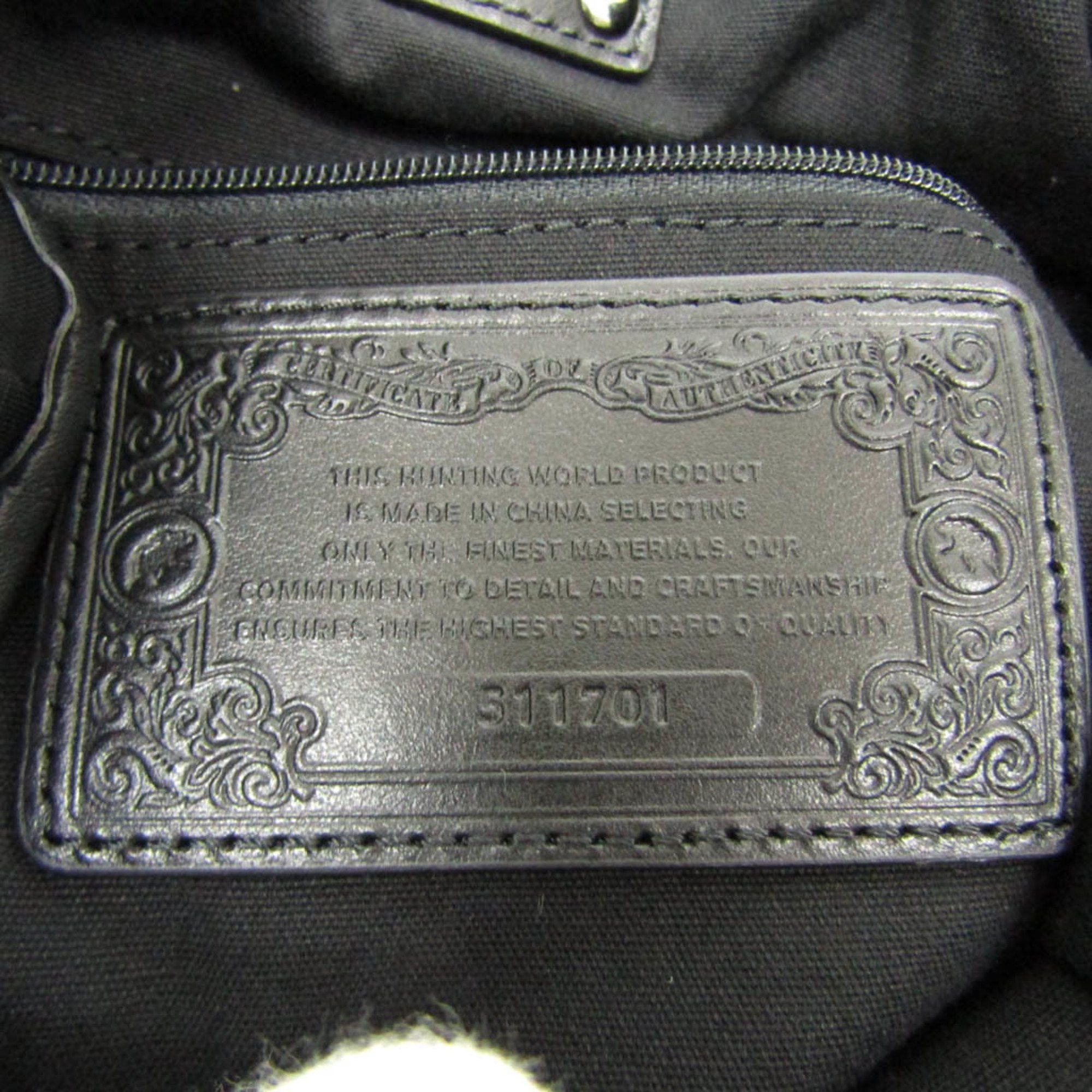 Other Hunting World Purse Women's Nylon,Leather Backpack Black Size ONE SIZE - 10 Thumbnail