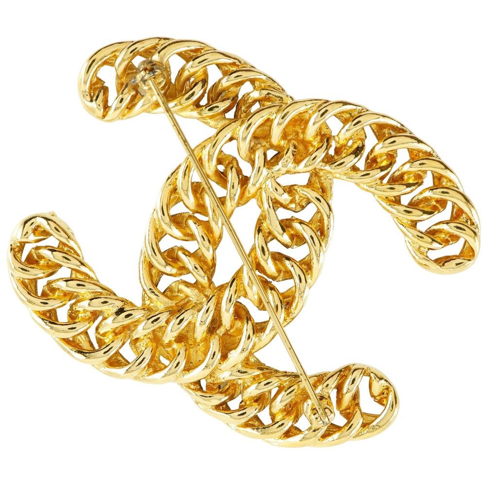 Chanel Chanel Chanel Chain Coco Mark Brooch Metal Brooch DUTY FREE for USA Size ONE SIZE - 2 Thumbnail