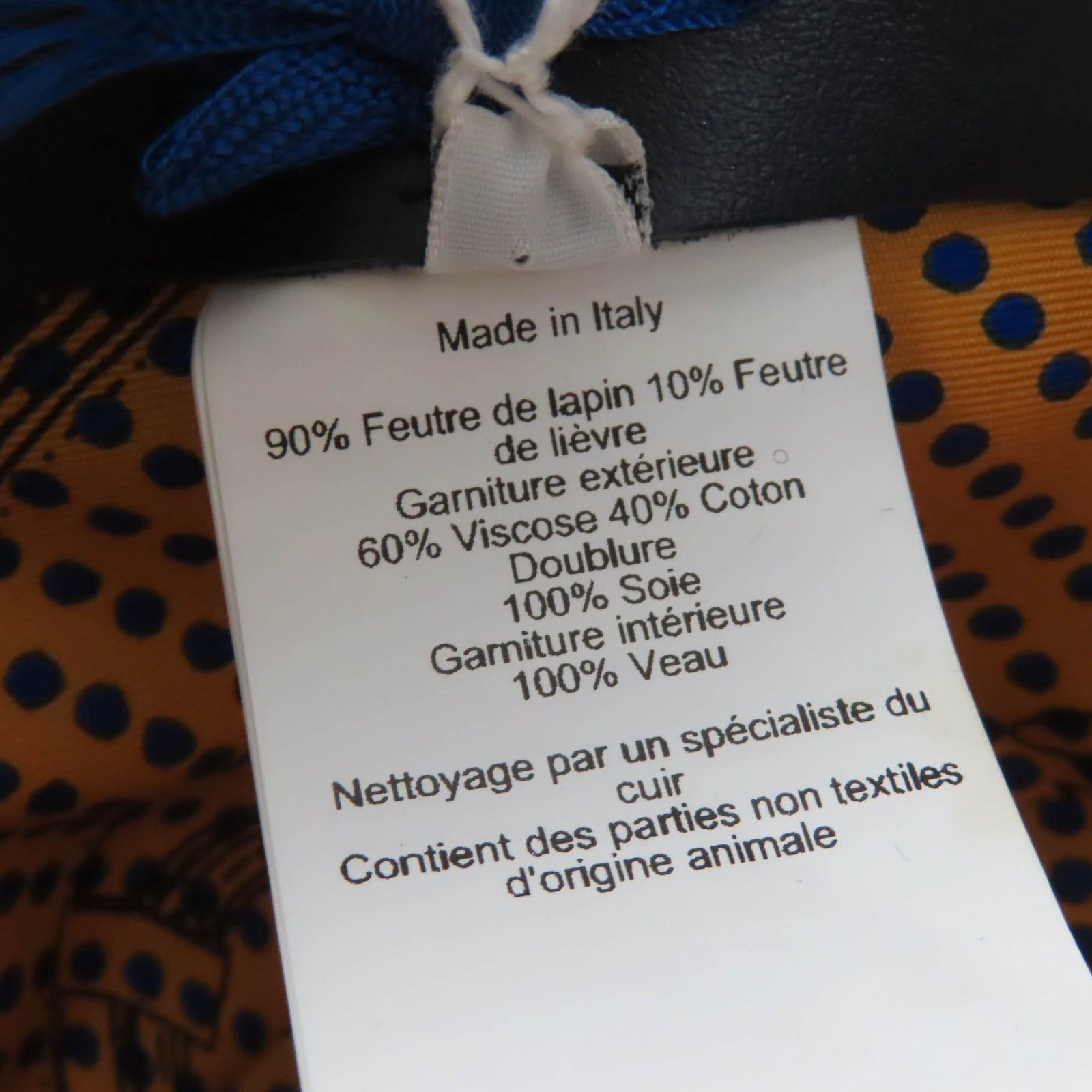 Hermes Hermes Hermes Rabbit felt Leather and Felt Hat Leather Hats DUTY FREE for USA Size ONE SIZE - 9 Thumbnail