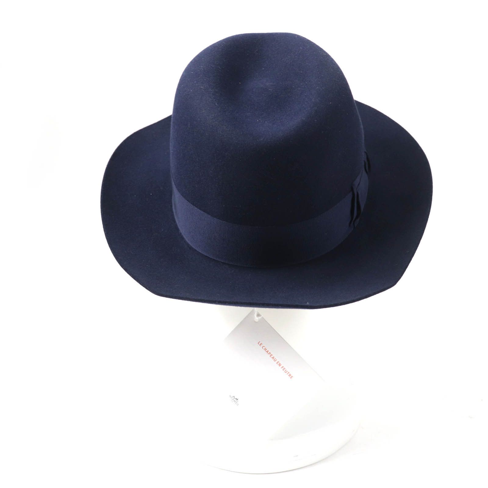 Hermes Hermes Hermes Rabbit felt Leather and Felt Hat Leather Hats DUTY FREE for USA Size ONE SIZE - 4 Thumbnail
