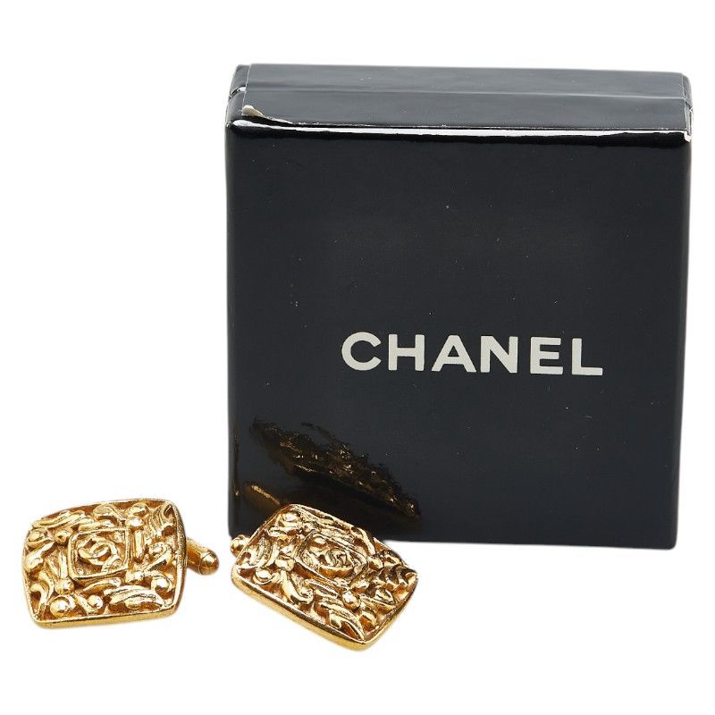 Chanel Chanel Chanel Coco Mark Vintage Cufflinks Metal Cufflinks DUTY FREE for USA Size ONE SIZE - 6 Thumbnail