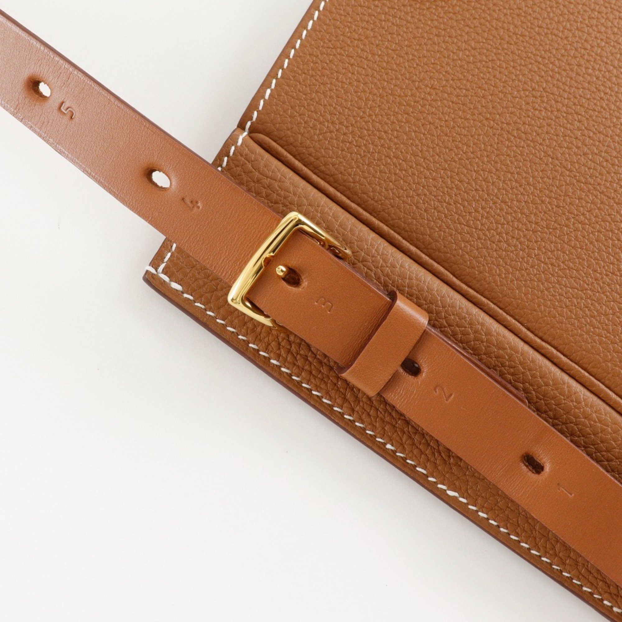 Hermes Hermes Perspective Cavalier 21 Shoulder Bag Togo Gold 2022 Brown U Snap Button Unisex Size ONE SIZE - 11 Thumbnail